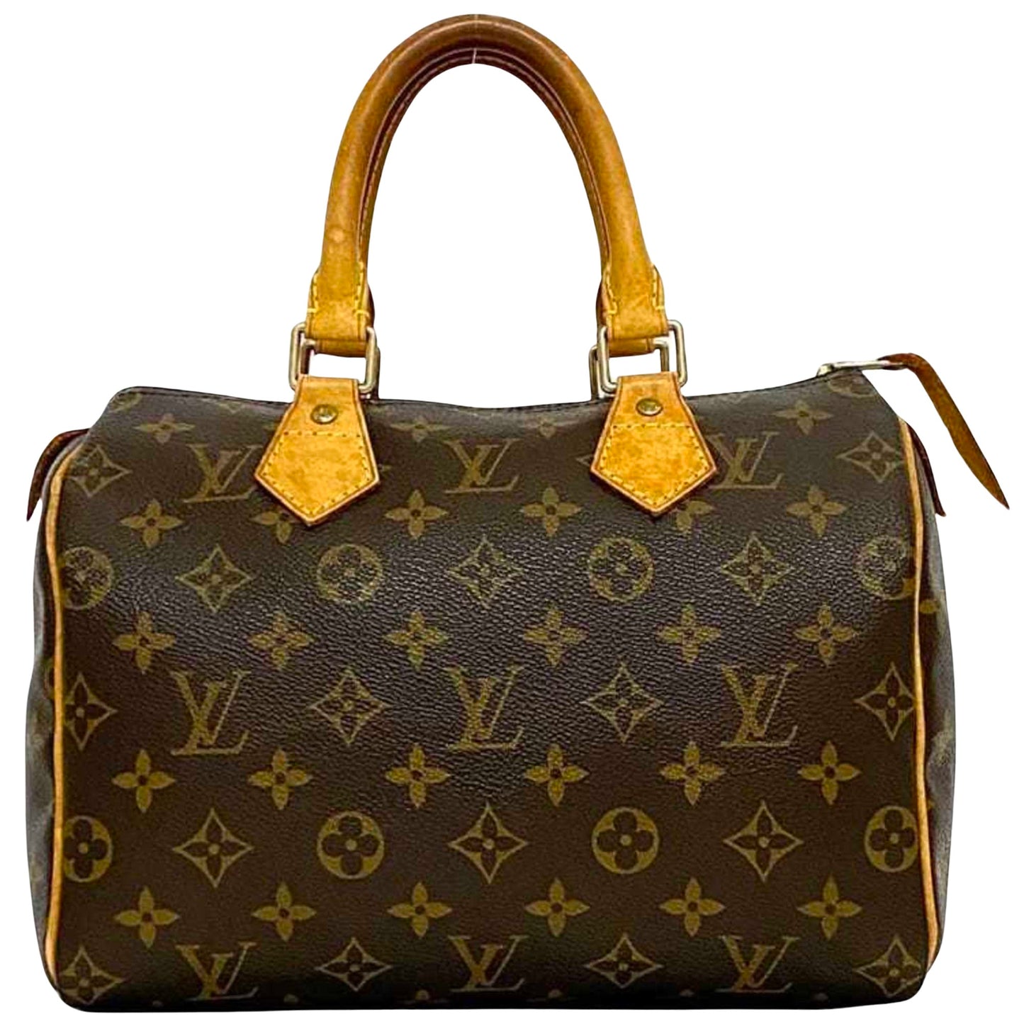 Louis Vuitton Speedy 25, Brown, Canvas, handbag