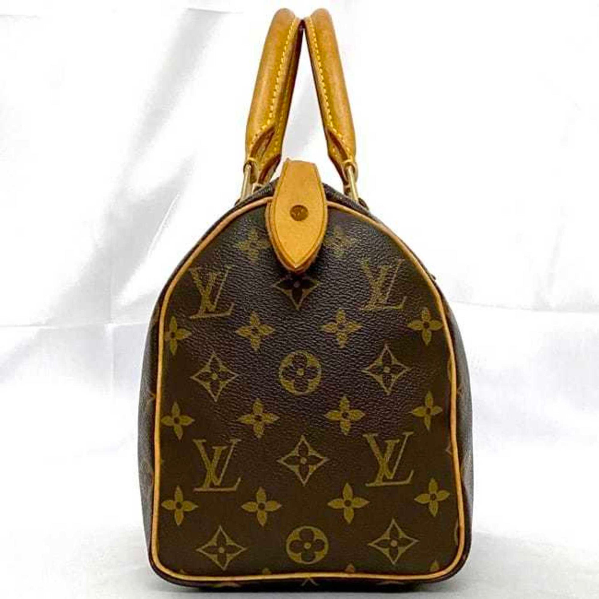 Louis Vuitton Speedy 25, Brown, Canvas, handbag