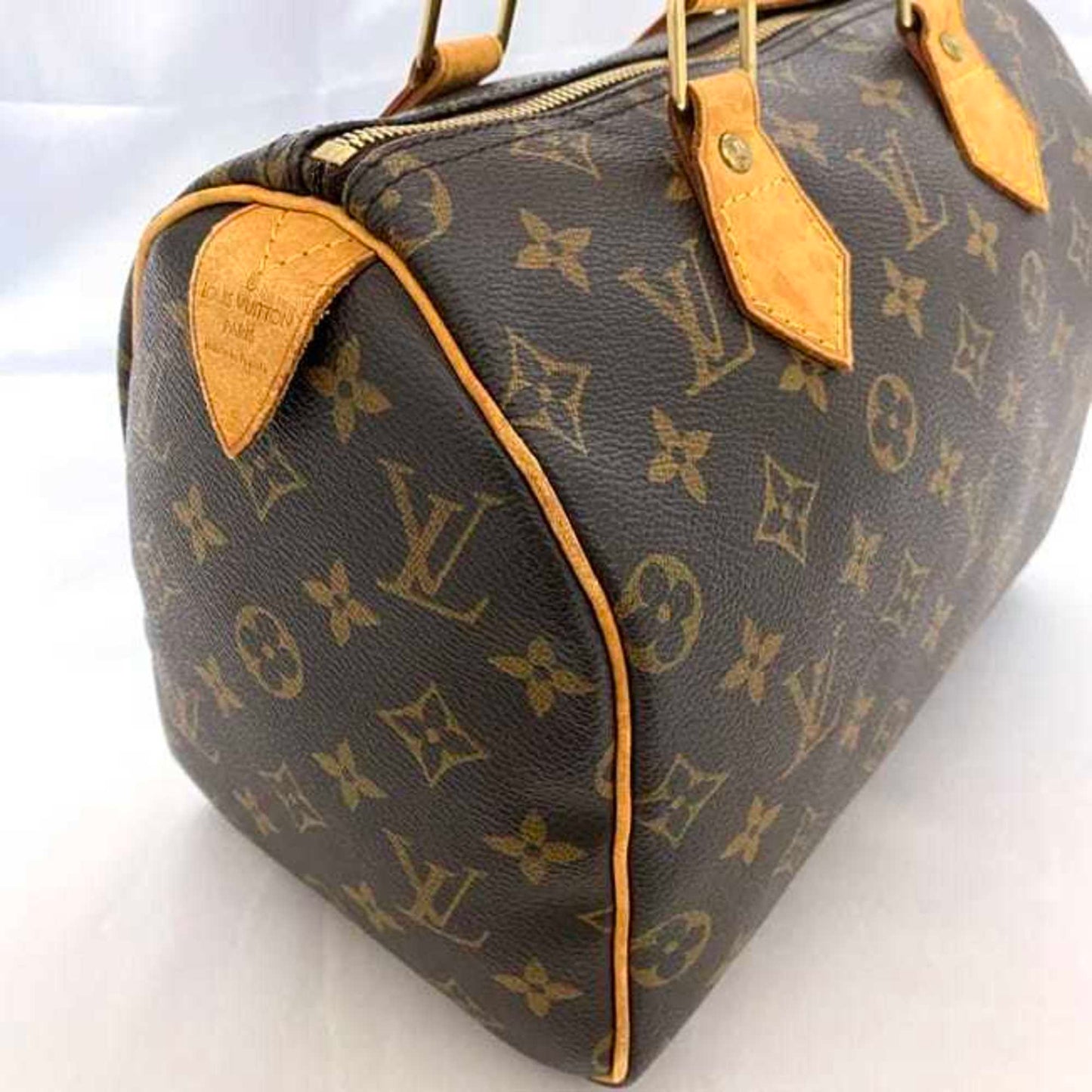 Louis Vuitton Speedy 25, Brown, Canvas, handbag