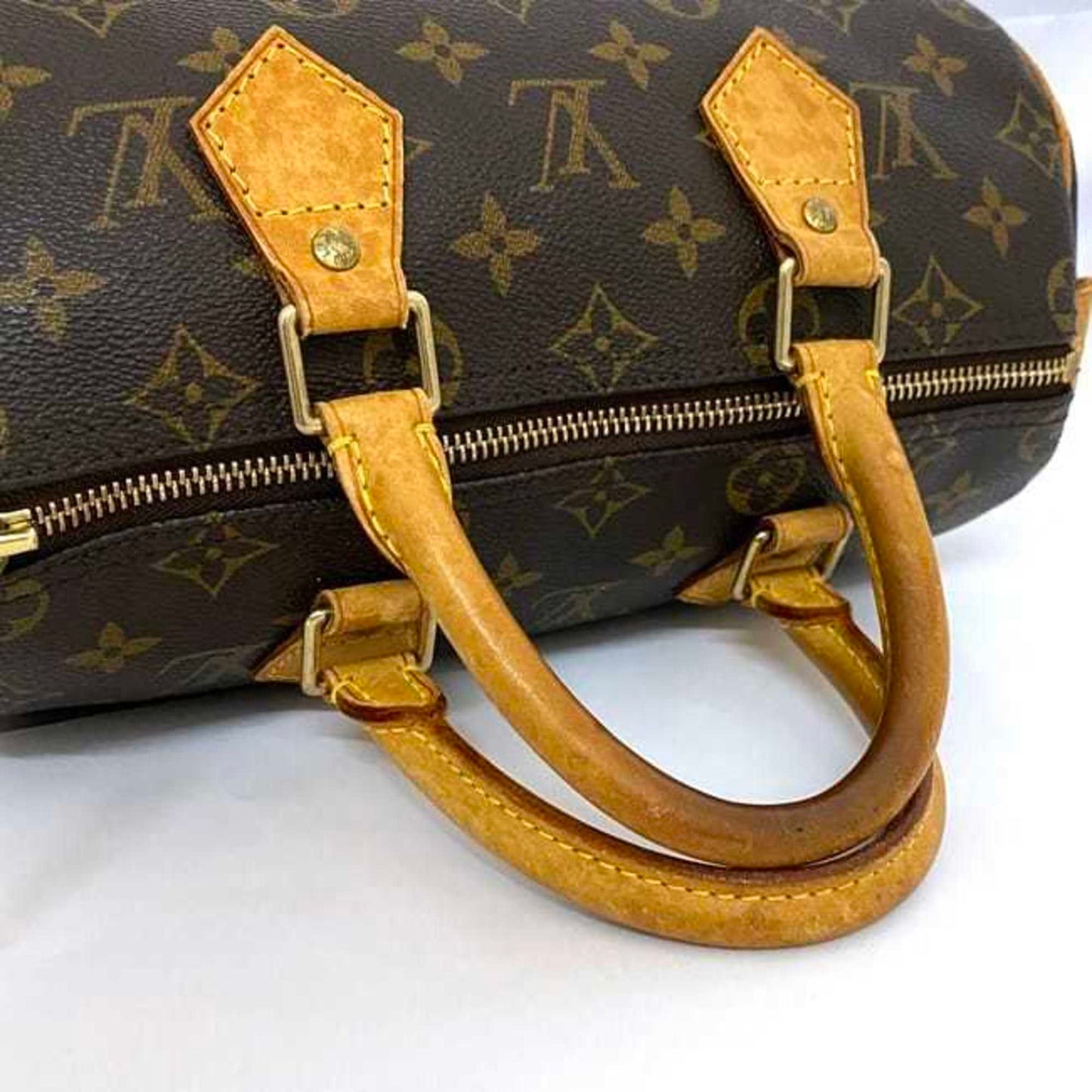 Louis Vuitton Speedy 25, Brown, Canvas, handbag