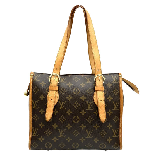 Louis Vuitton Popincourt, Brown, Canvas, tote
