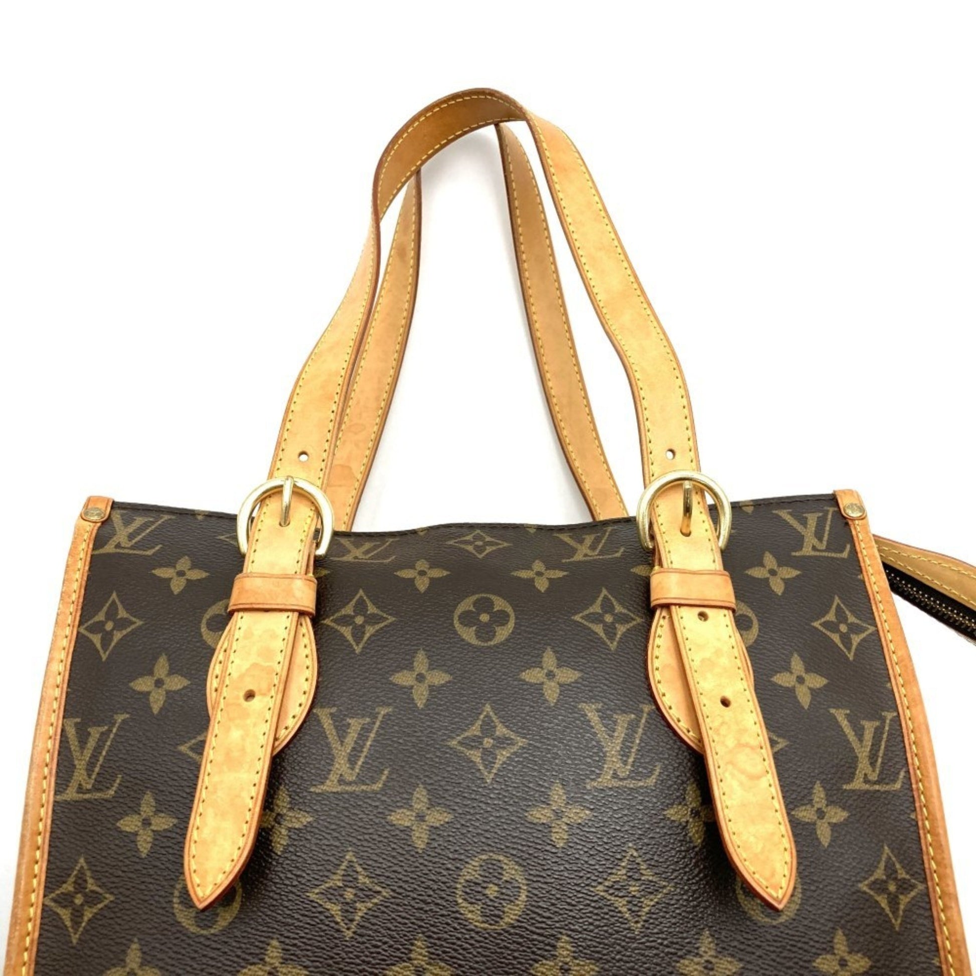 Louis Vuitton Popincourt, Brown, Canvas, tote