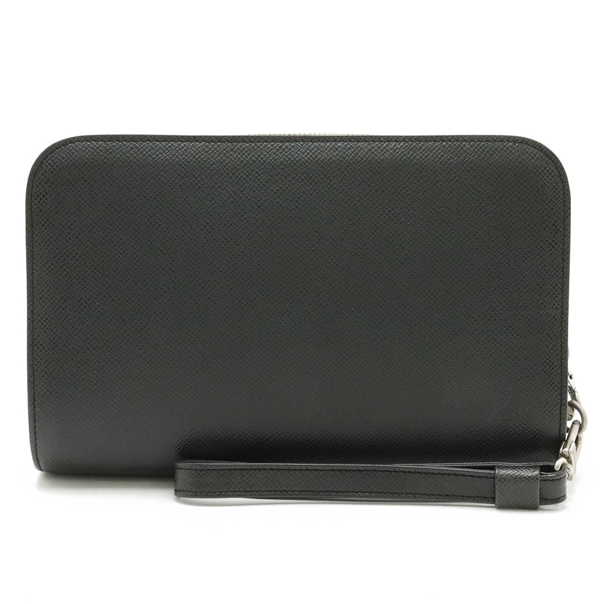 Louis Vuitton Baikal, Black, Leather, clutch