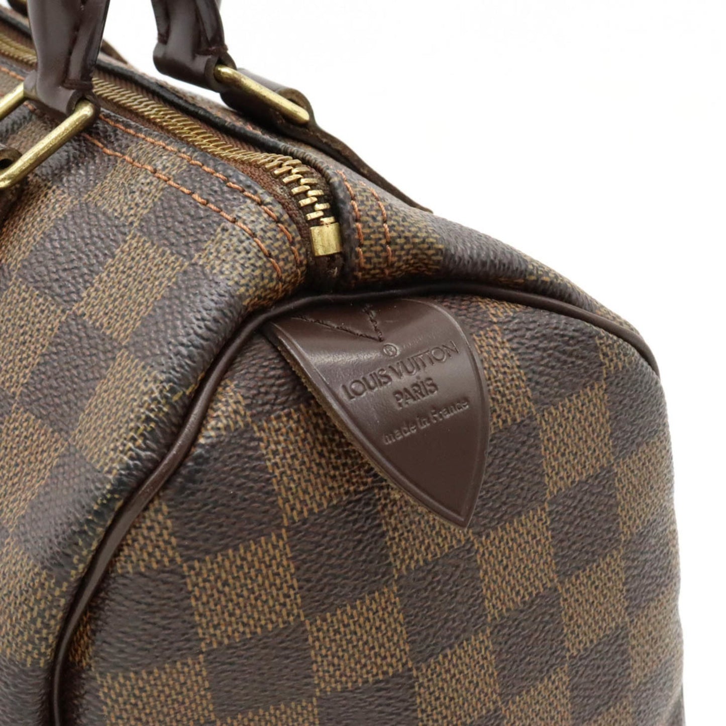 Louis Vuitton Speedy 25, Brown, Canvas, handbag