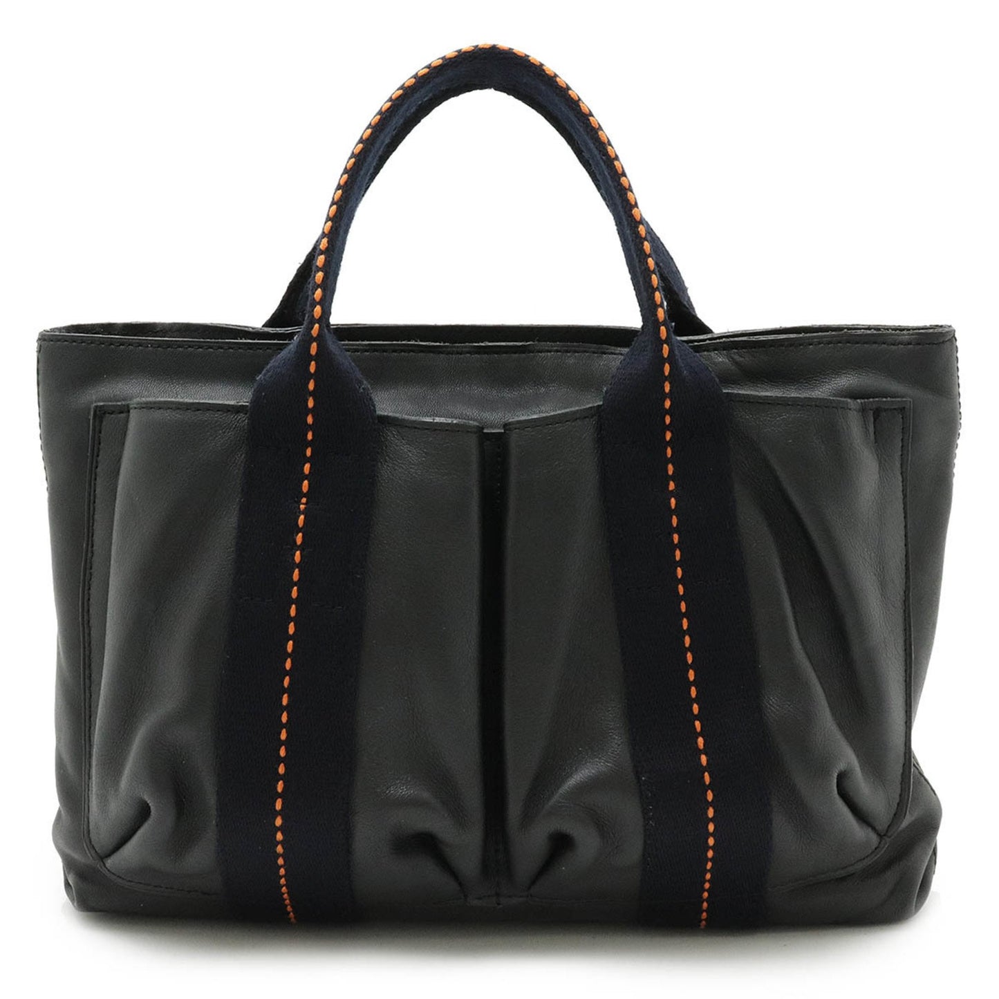 Hermès Caravan, Black, Leather, handbag