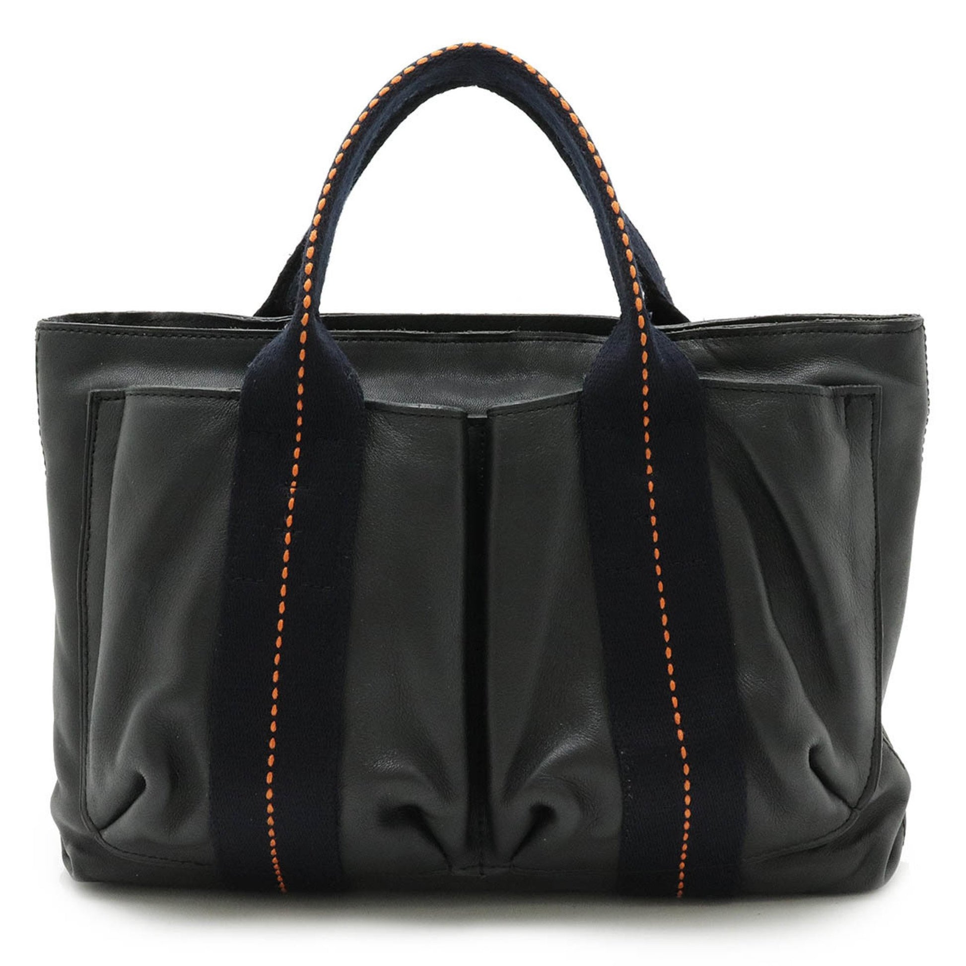 Hermès Caravan, Black, Leather, handbag