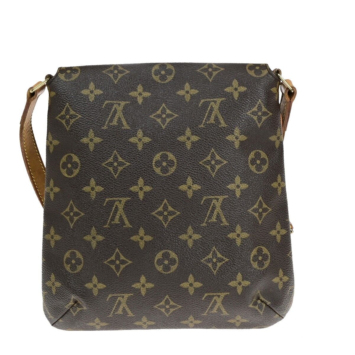 Louis Vuitton Musette Salsa, Brown, Canvas, shoulder