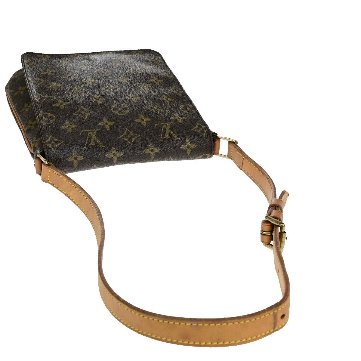 Louis Vuitton Musette Salsa, Brown, Canvas, shoulder