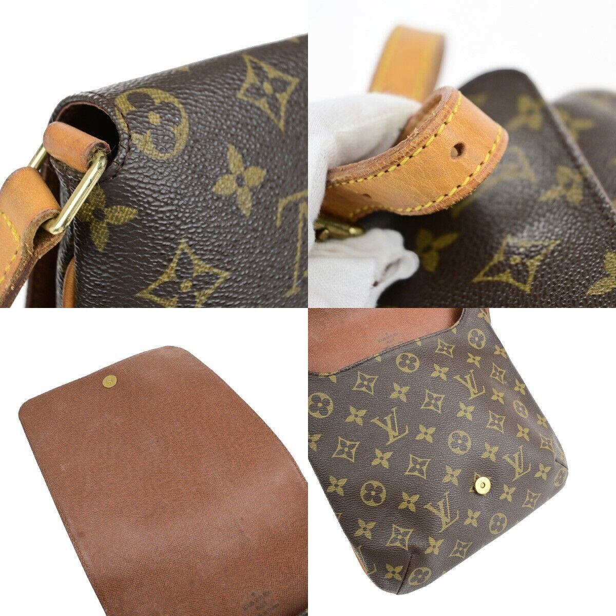 Louis Vuitton Musette Salsa, Brown, Canvas, shoulder