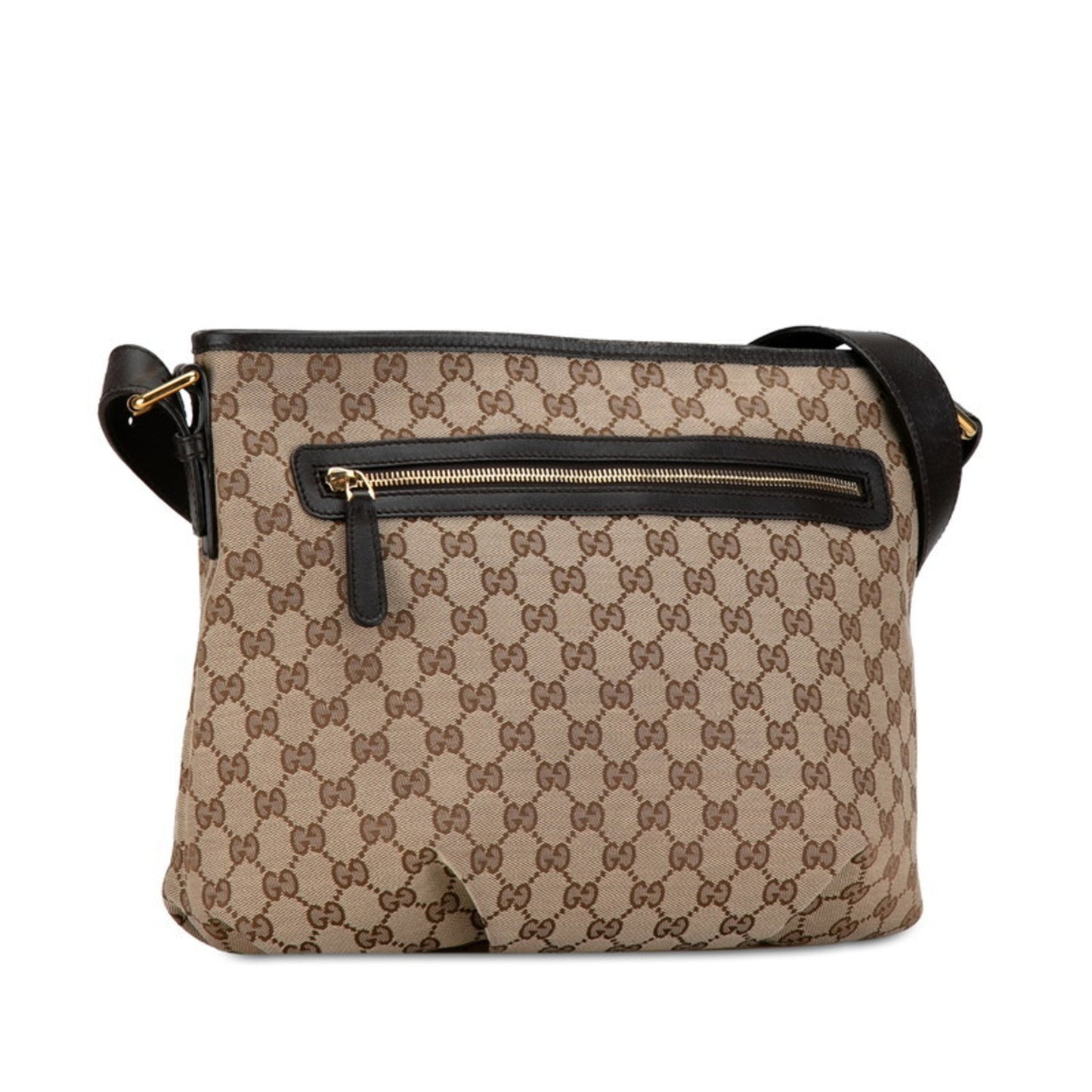 Gucci GG canvas, Brown, Canvas, shoulder