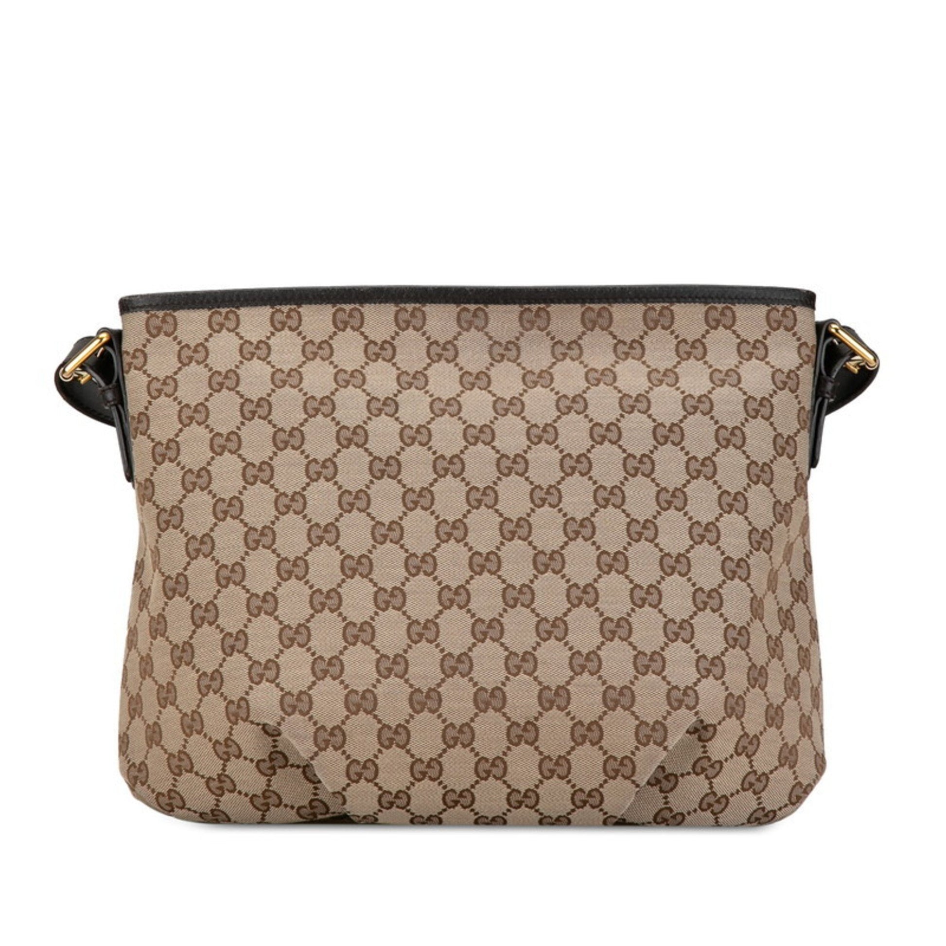 Gucci GG canvas, Brown, Canvas, shoulder