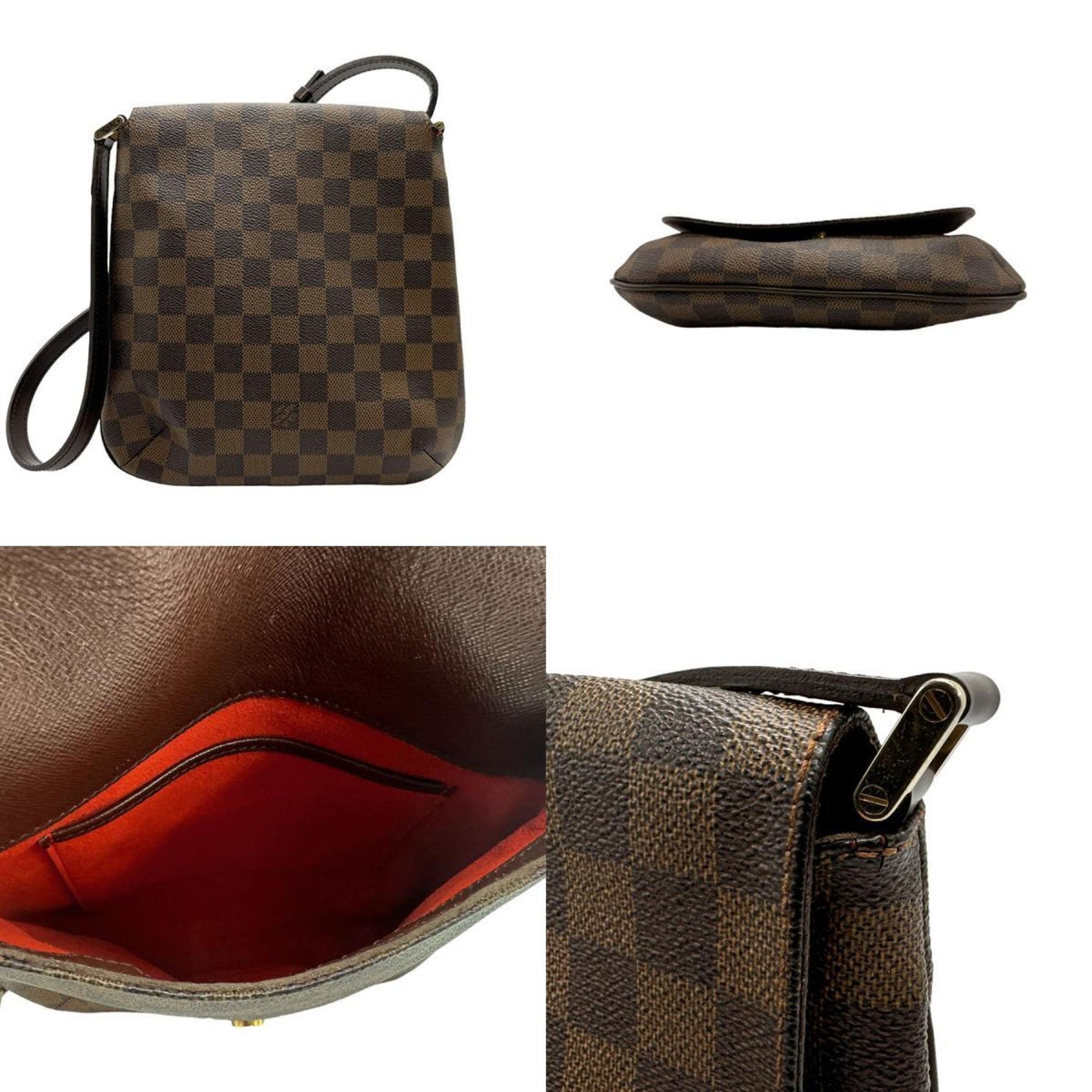 Louis Vuitton Musette Salsa, Brown, Canvas, shoulder