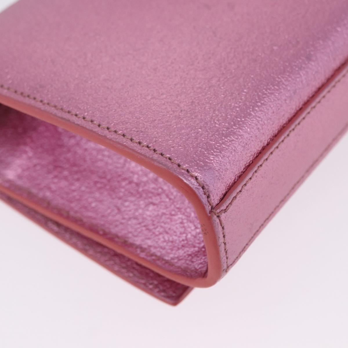 Saint Laurent Classic Monogram Metallic Leather, Pink, Leather, Crossbody Bag