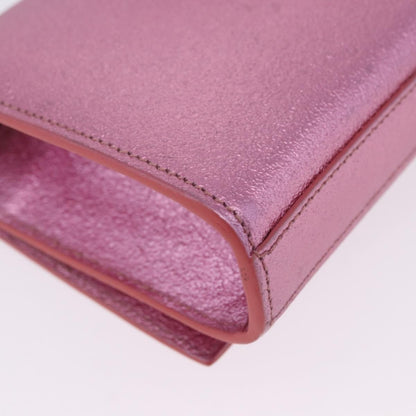 Saint Laurent Classic Monogram Metallic Leather, Pink, Leather, Crossbody Bag