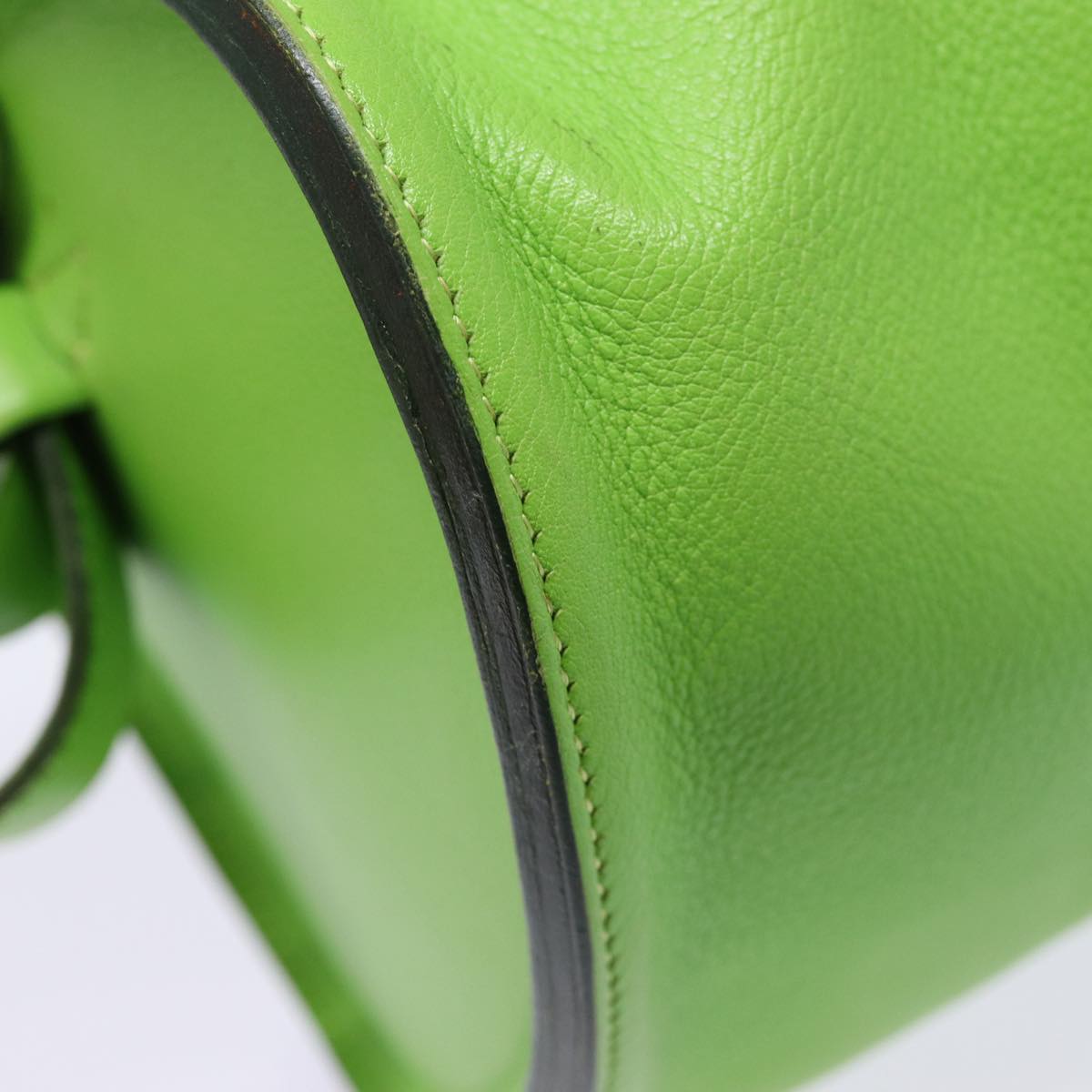 Hermès, Green, Leather, handbag