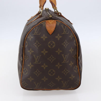 Louis Vuitton Speedy Handbag Monogram Canvas, BROWN, CANVAS, Handbag