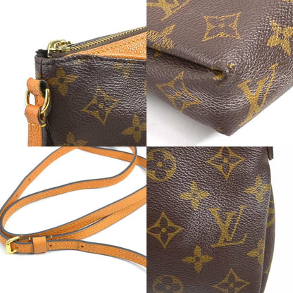 Louis Vuitton Pallas BB, Brown, Canvas, shoulder