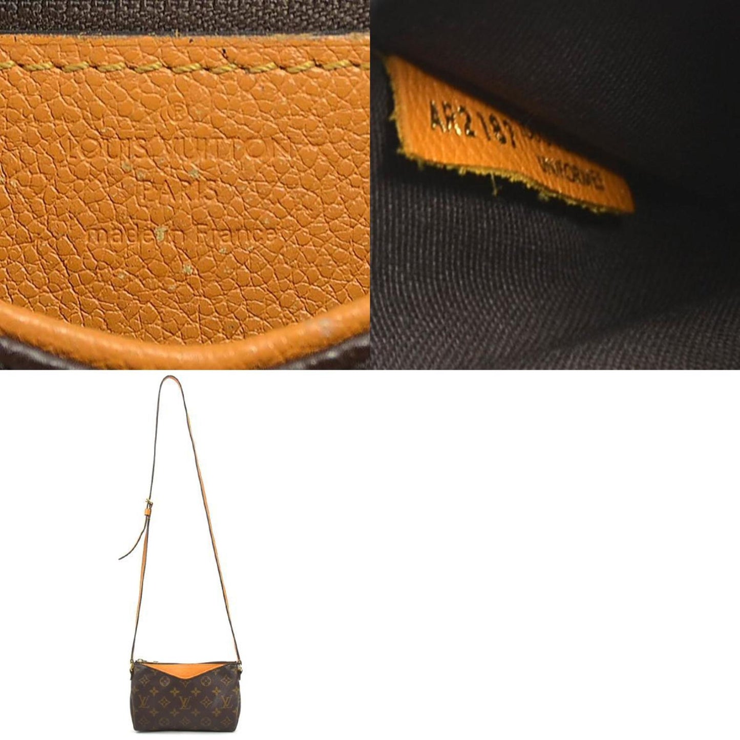 Louis Vuitton Pallas BB, Brown, Canvas, shoulder