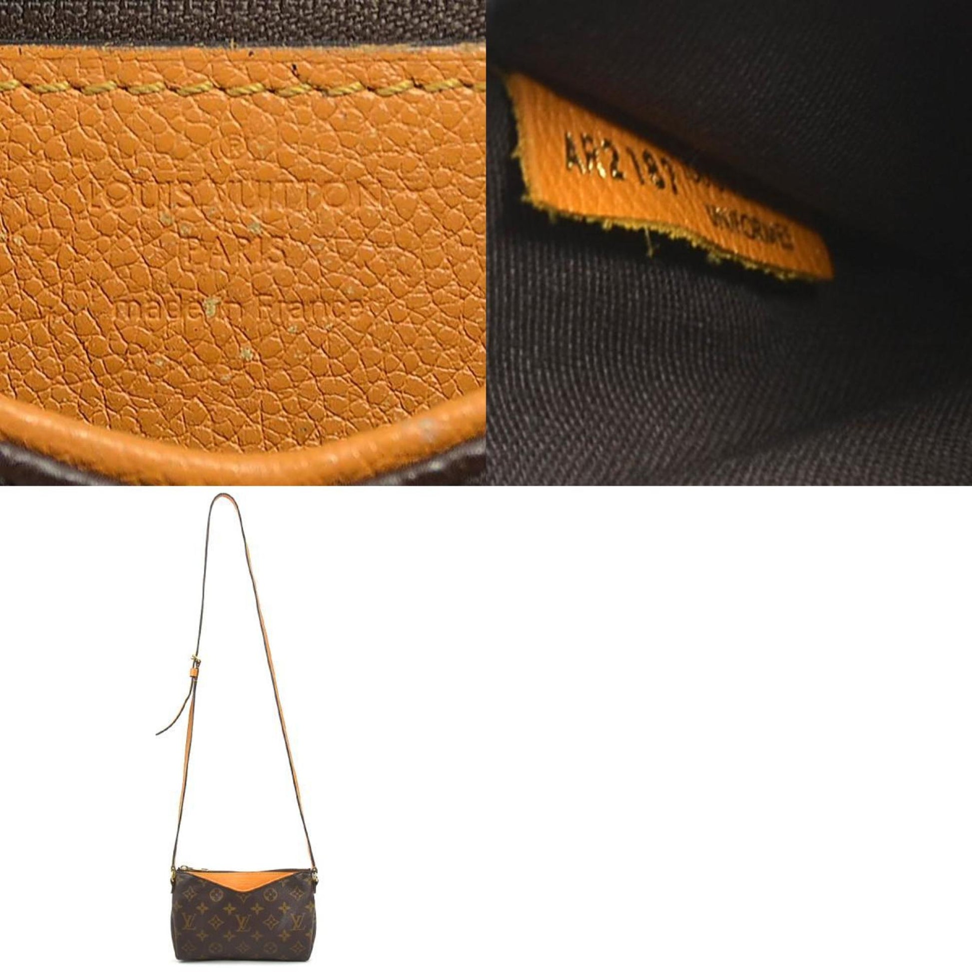 Louis Vuitton Pallas BB, Brown, Canvas, shoulder