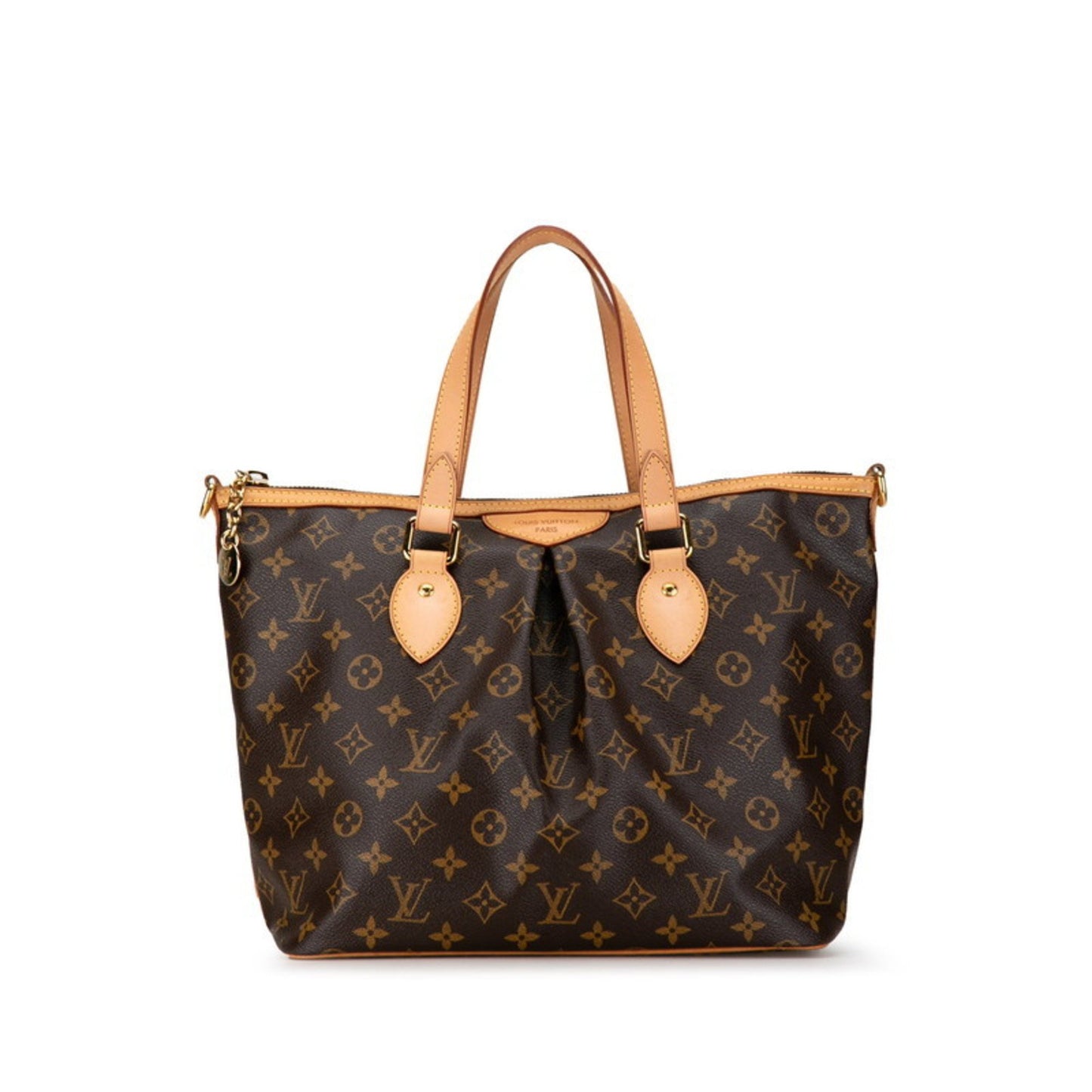 Louis Vuitton Palermo, Brown, Canvas, handbag