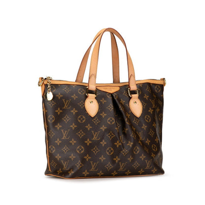 Louis Vuitton Palermo PM, Brown, Canvas, handbag