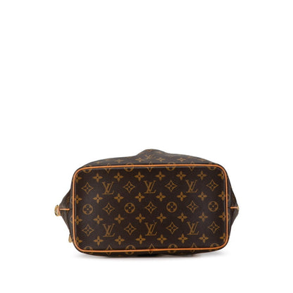 Louis Vuitton Palermo PM, Brown, Canvas, handbag