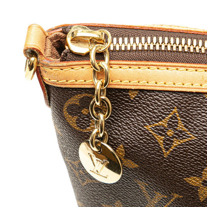 Louis Vuitton Palermo PM, Brown, Canvas, handbag