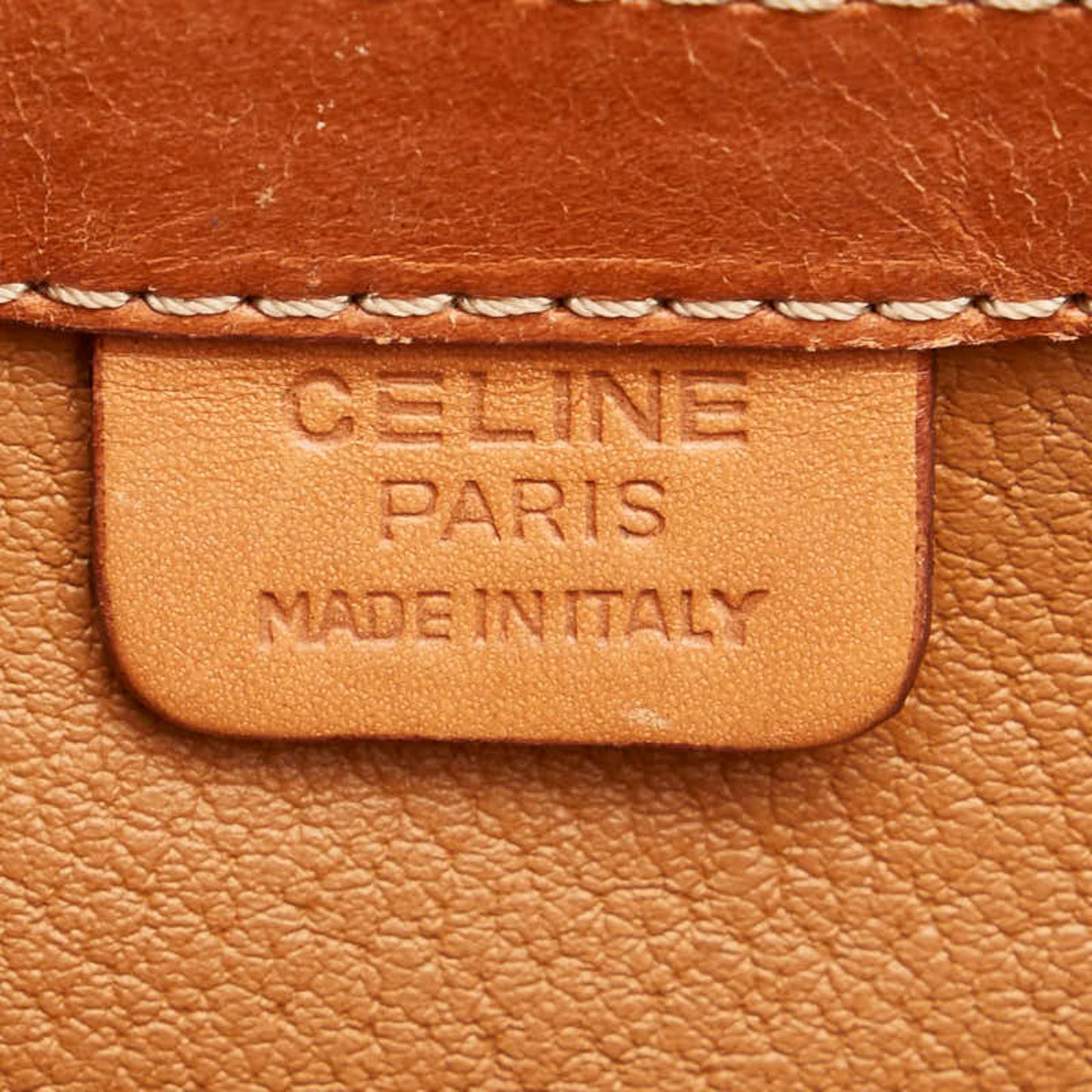 Céline Macadam, Brown, Canvas, handbag