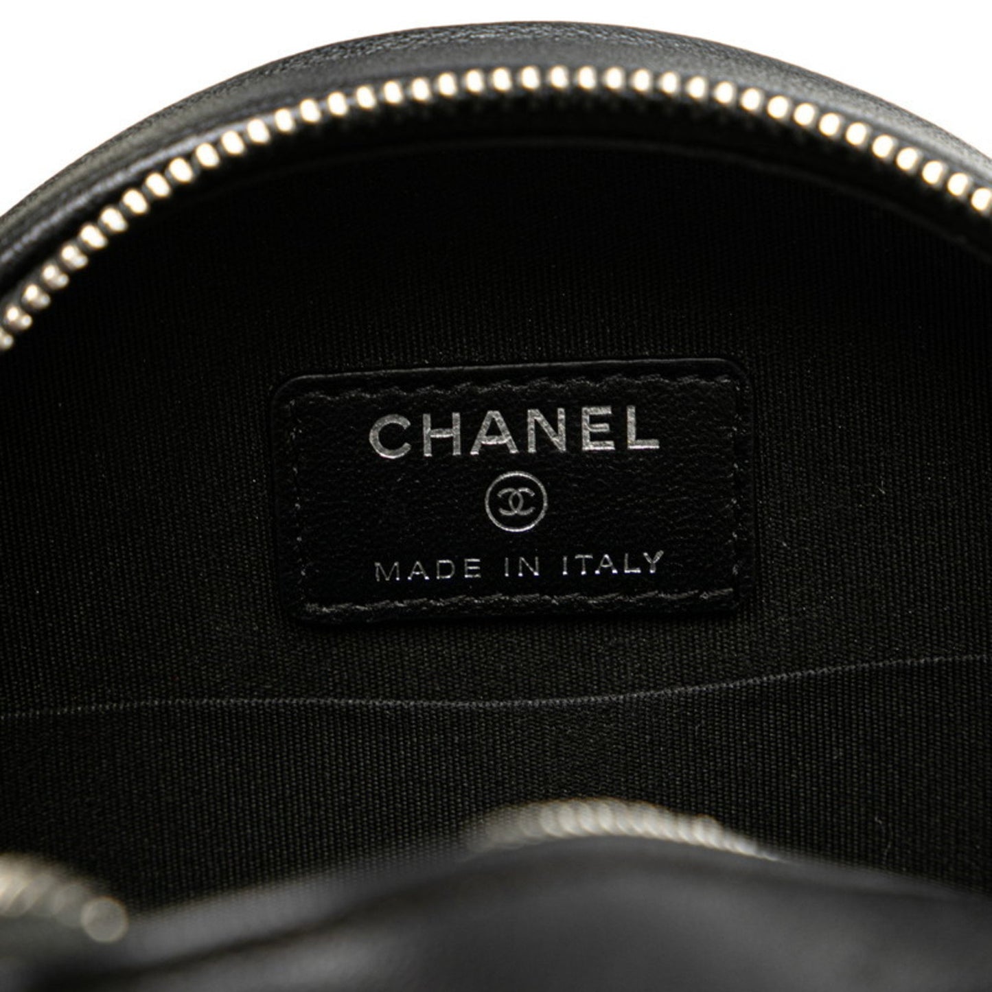 Chanel Camellia, Black, Leather, shoulder