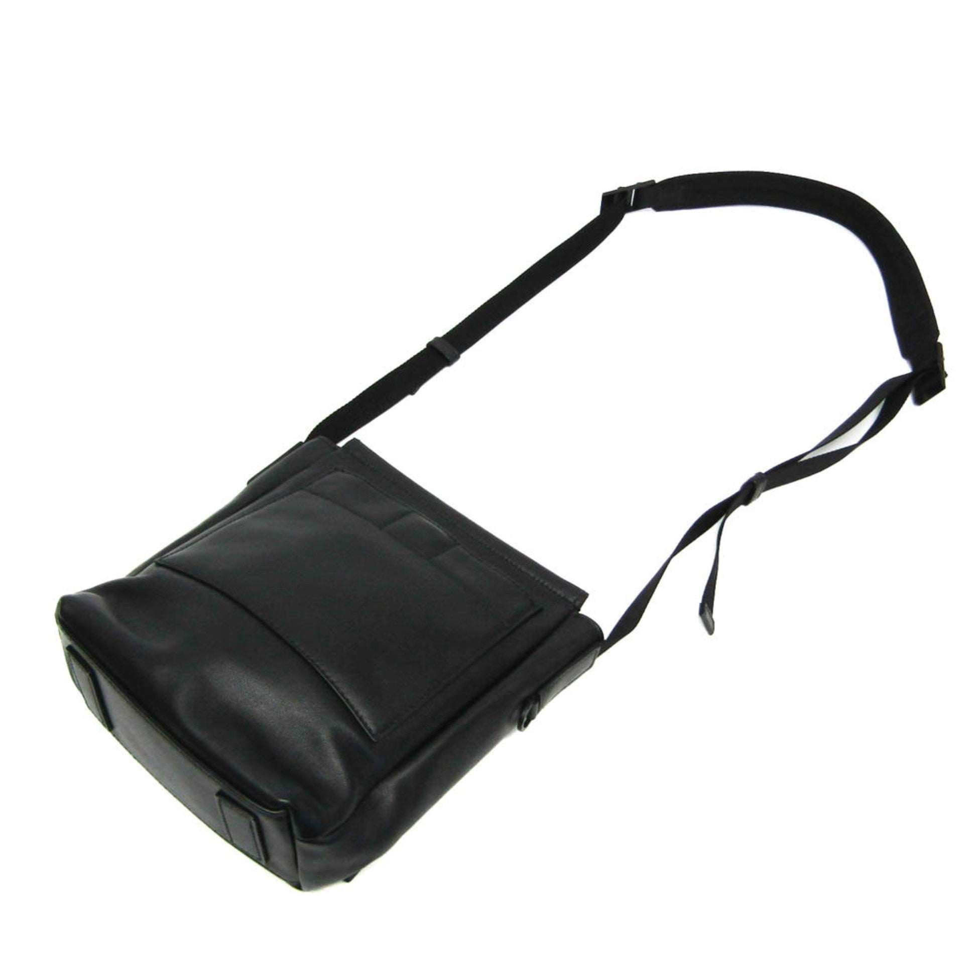 Prada Saffiano, Black, Leather, shoulder