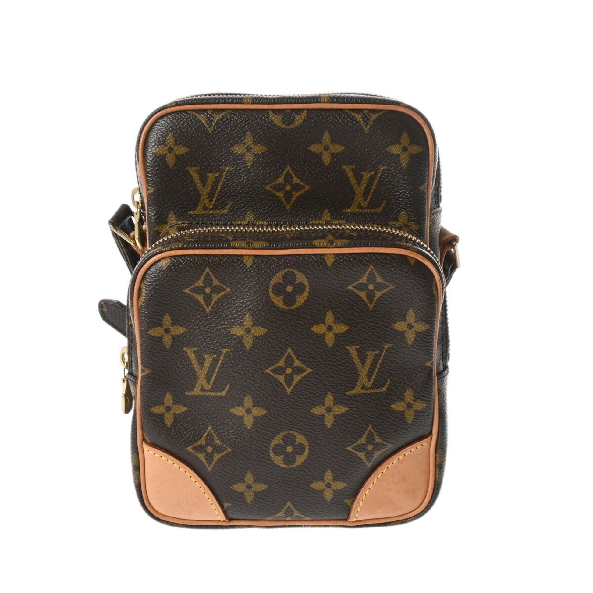 Louis Vuitton Amazon, Brown, Canvas, shoulder