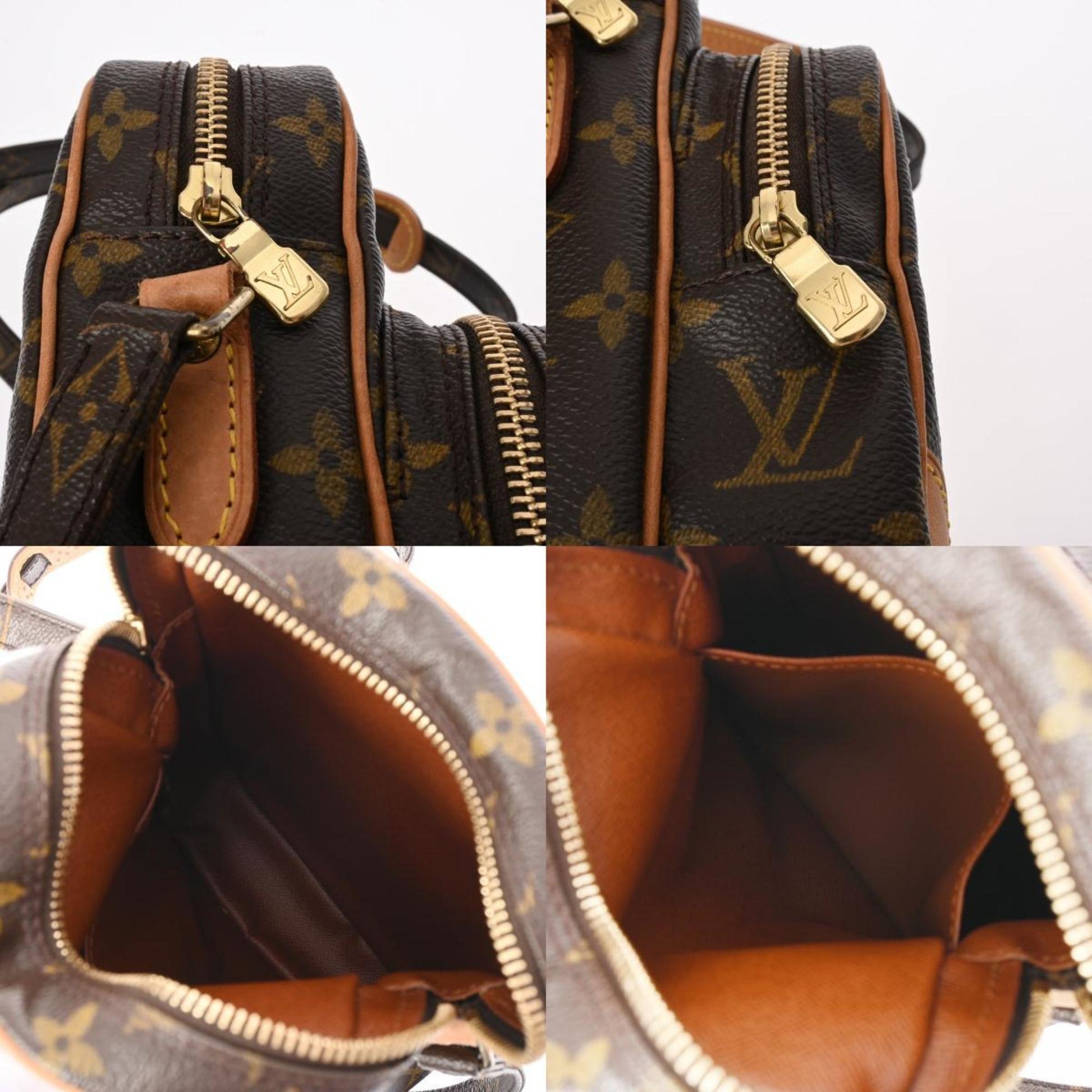 Louis Vuitton Amazon, Brown, Canvas, shoulder