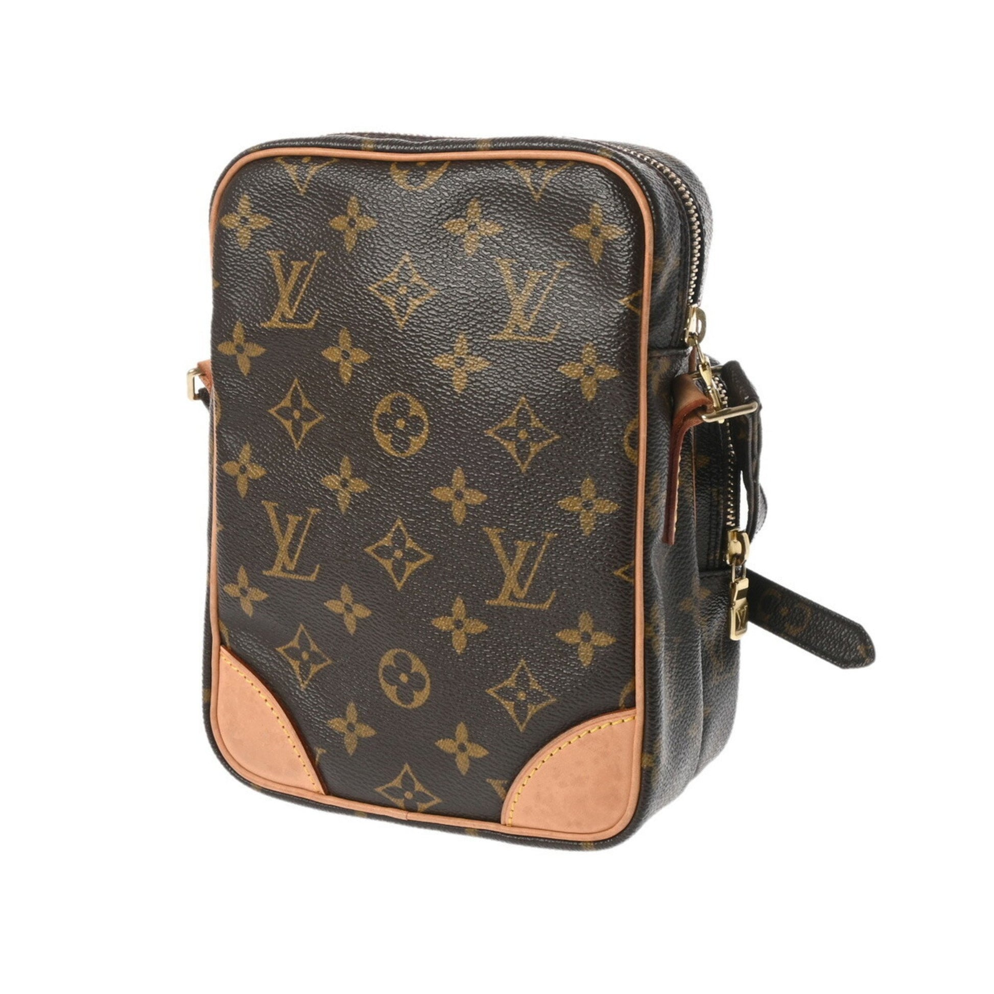 Louis Vuitton Amazon, Brown, Canvas, shoulder