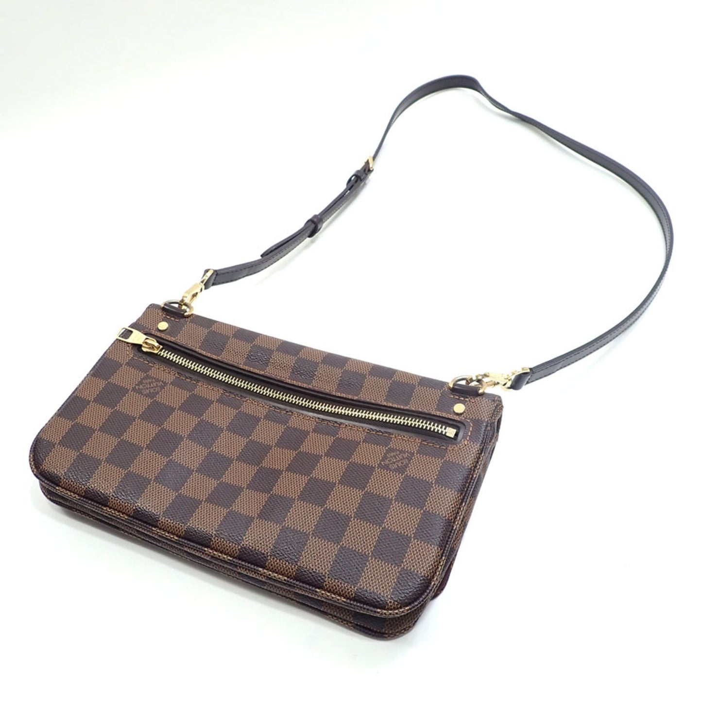 Louis Vuitton Houston, Brown, Canvas, shoulder