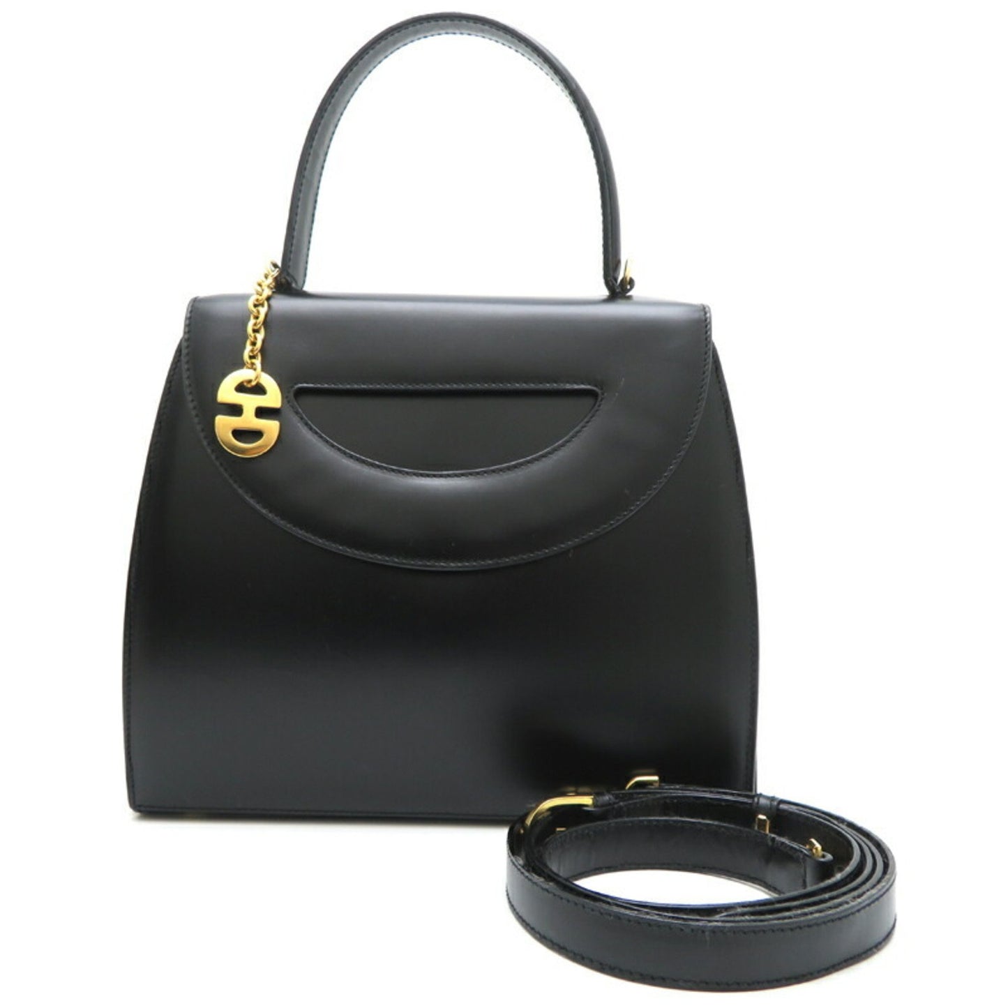 Céline, Black, Leather, handbag