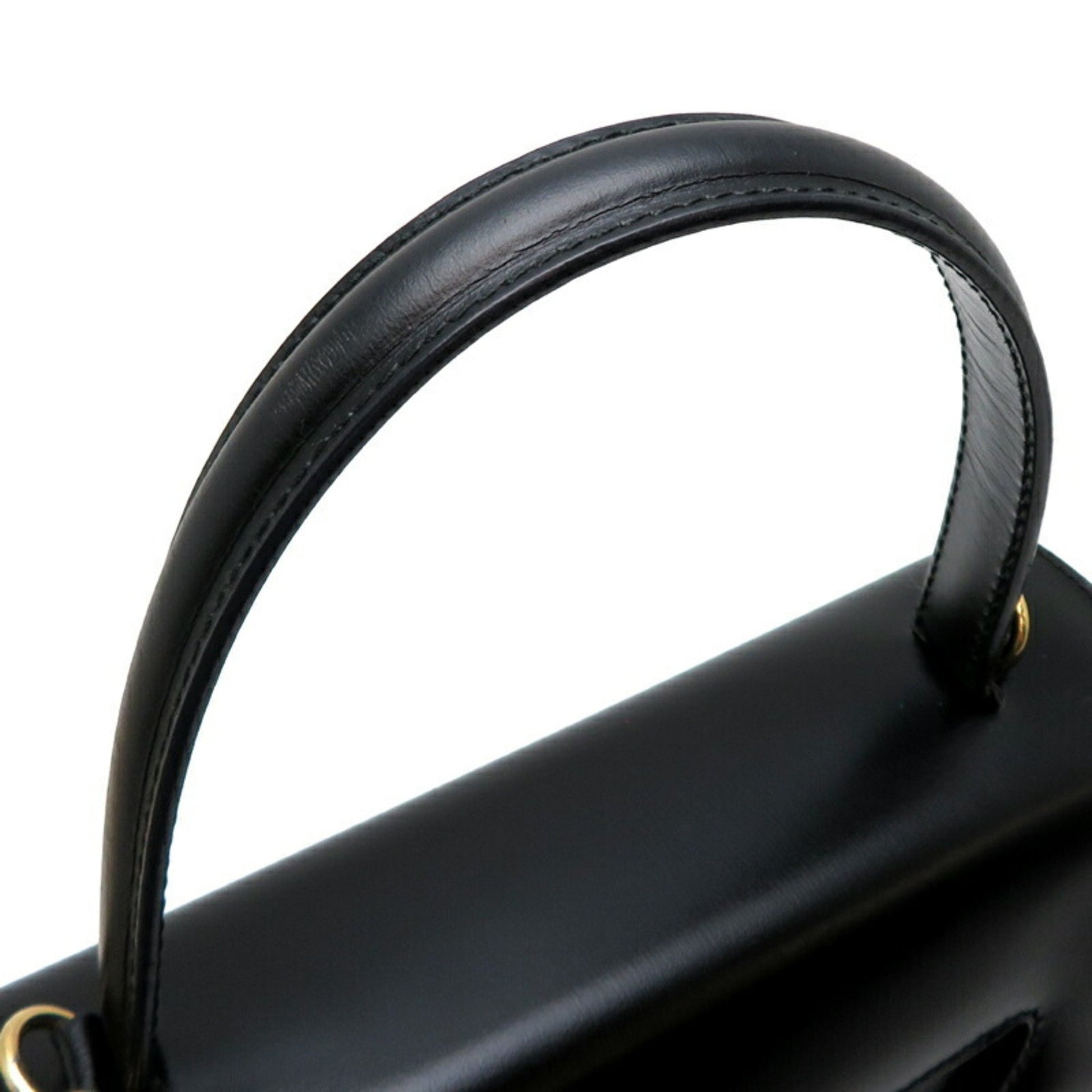 Céline, Black, Leather, handbag