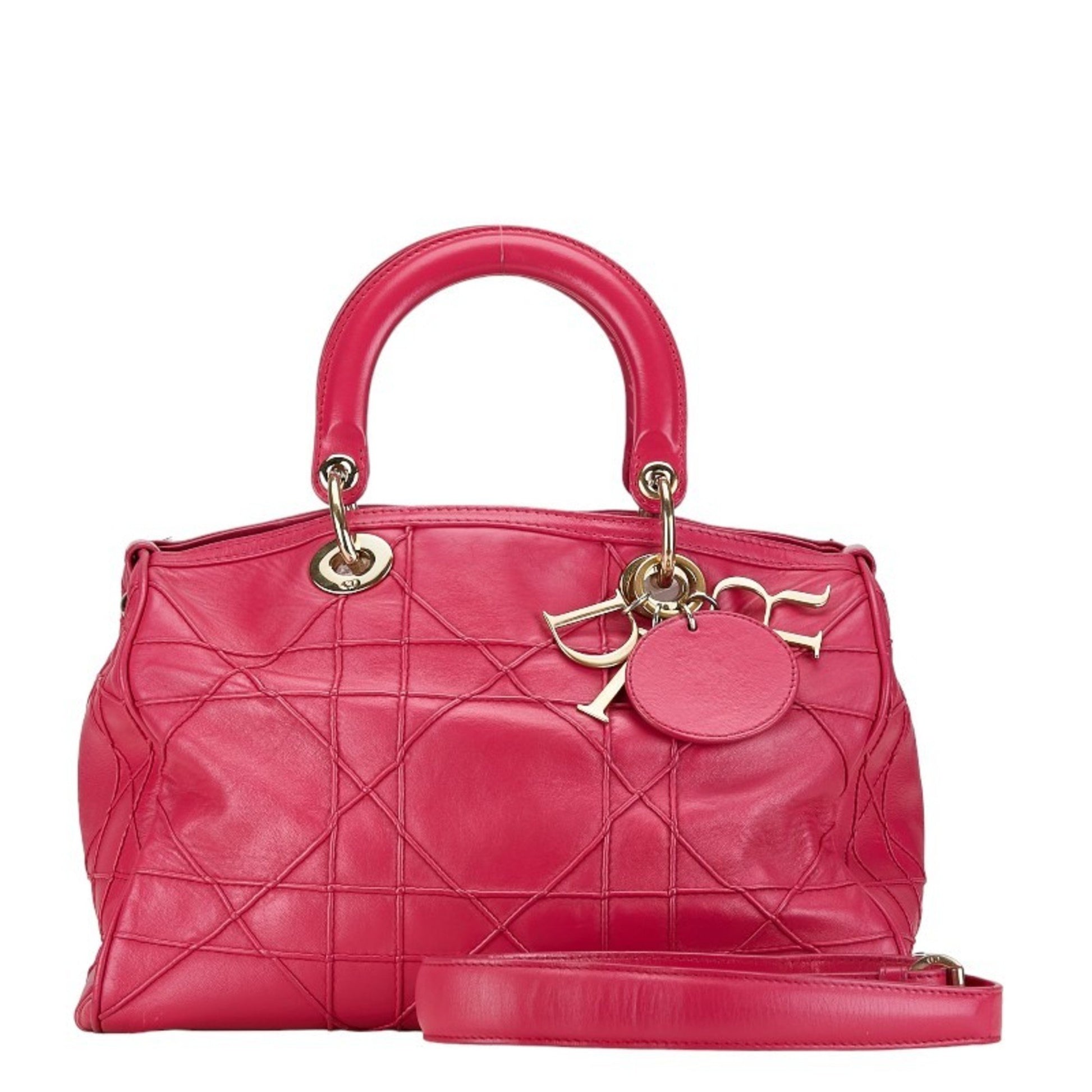 Dior Granville, Pink, Leather, handbag