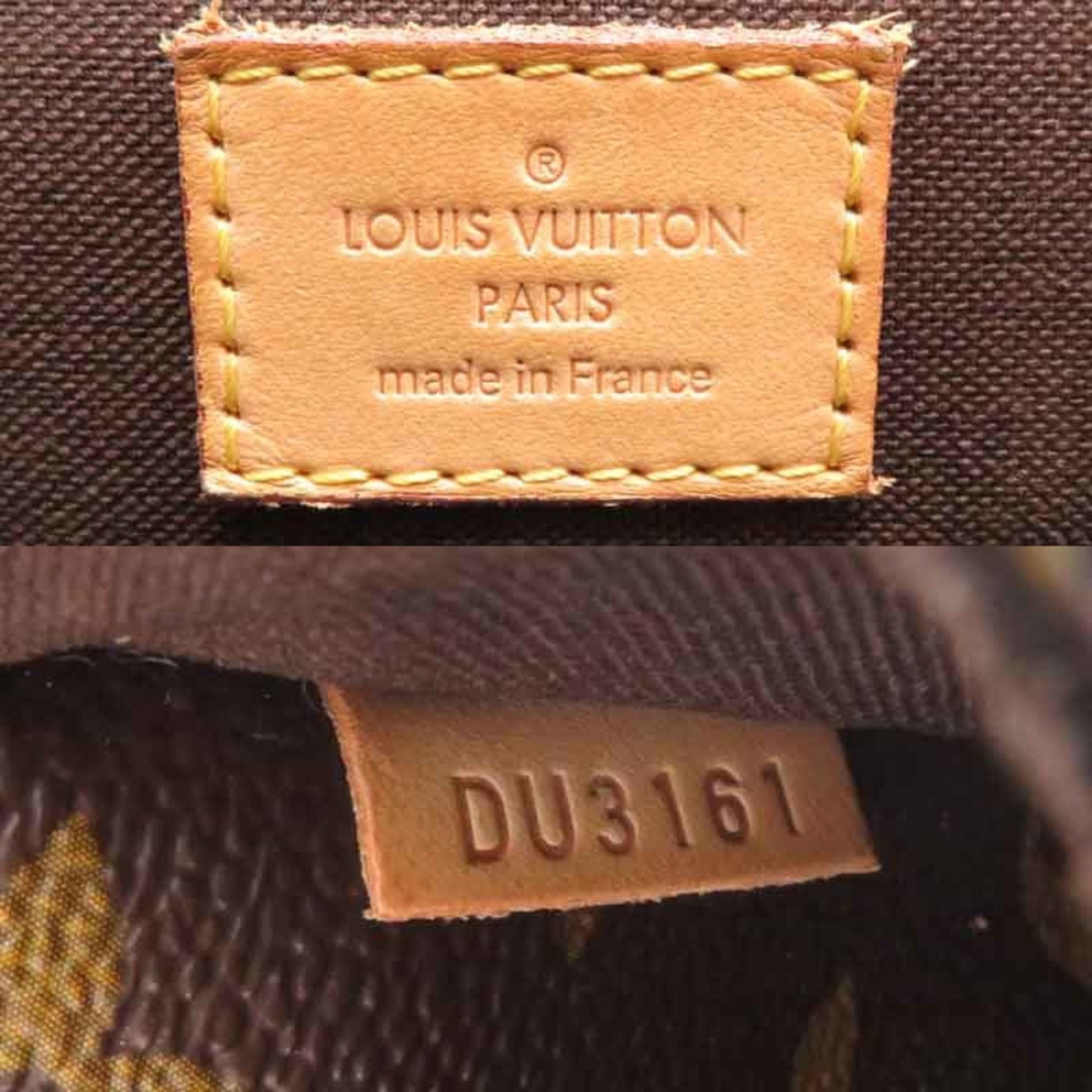 Louis Vuitton Menilmontant, Brown, Canvas, shoulder