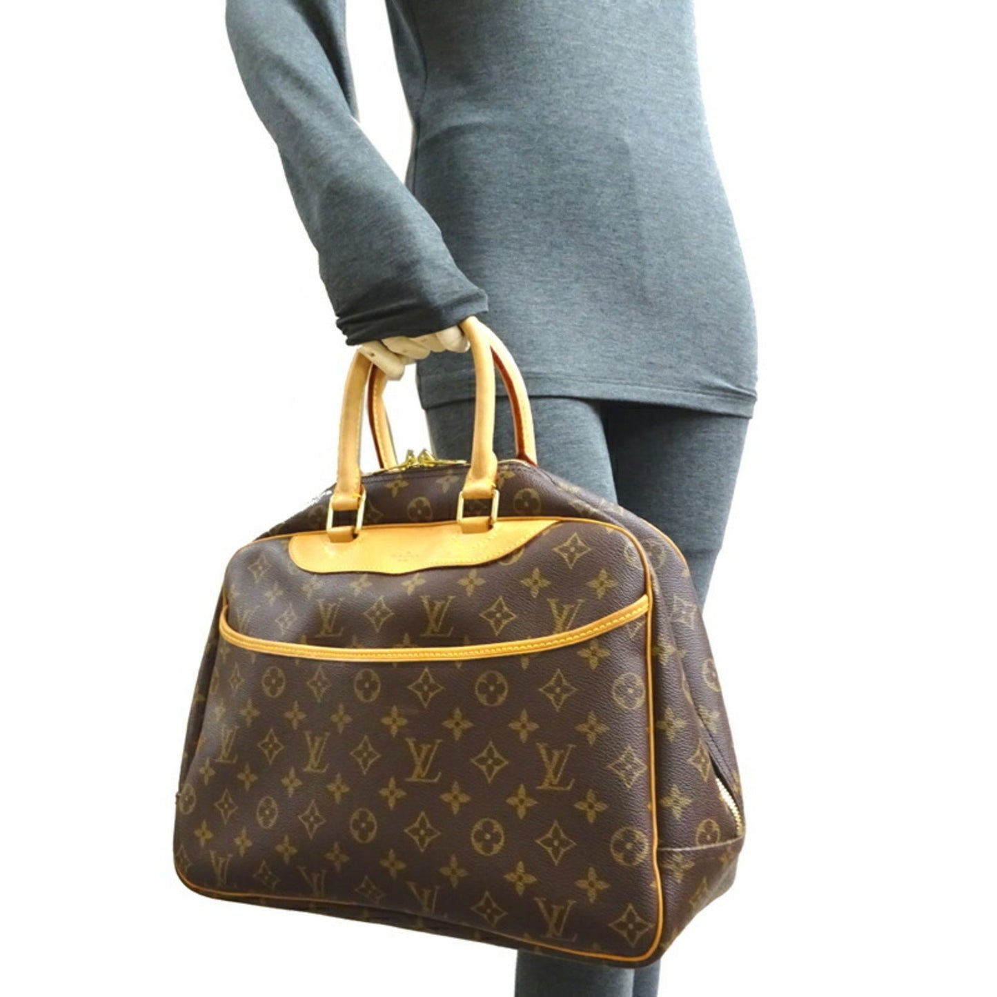 Louis Vuitton Deauville, Brown, Canvas, travel