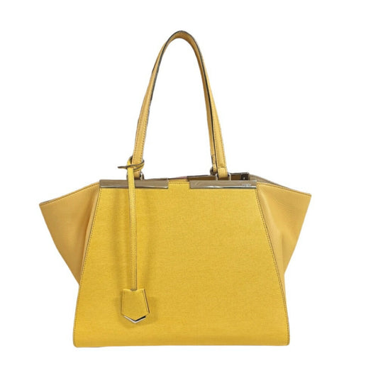 Fendi 3Jours, Yellow, Leather, tote