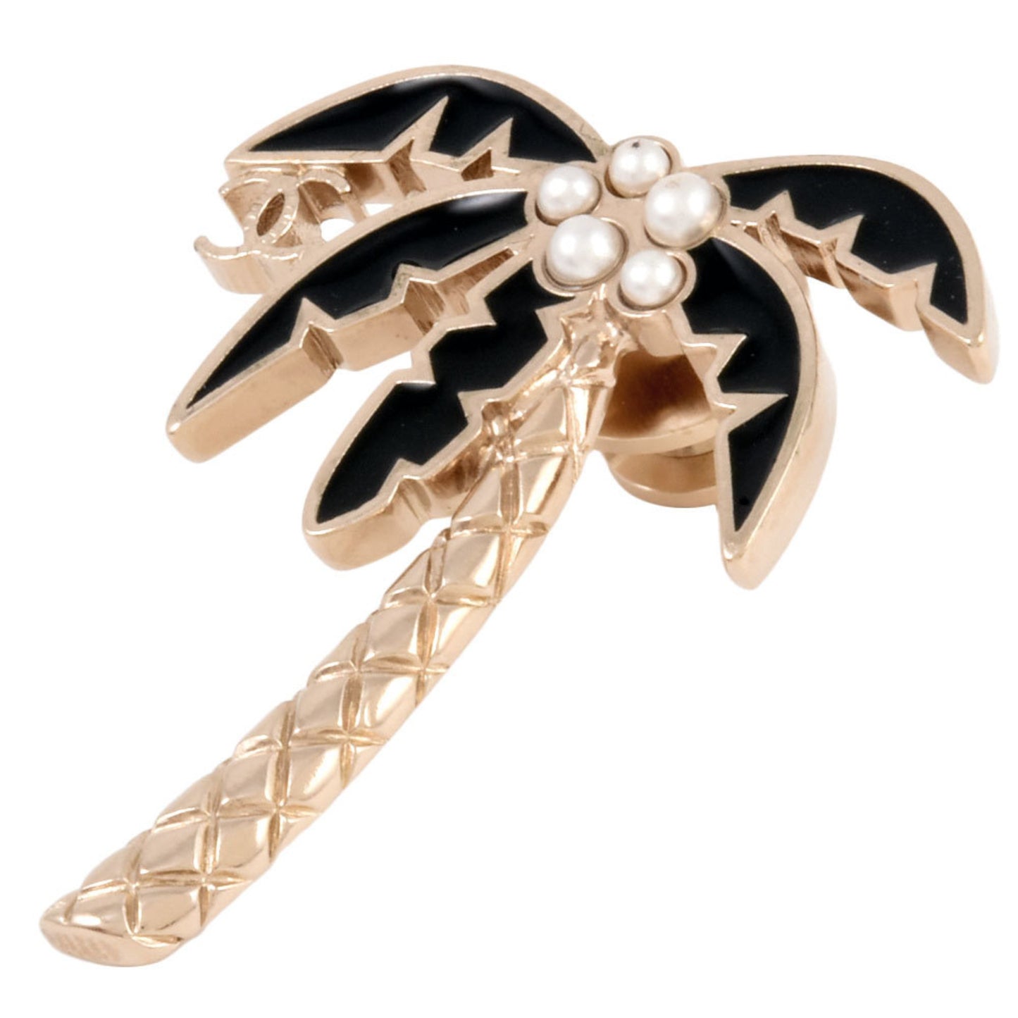 Chanel Coco Mark, Gold, Metal, brooch