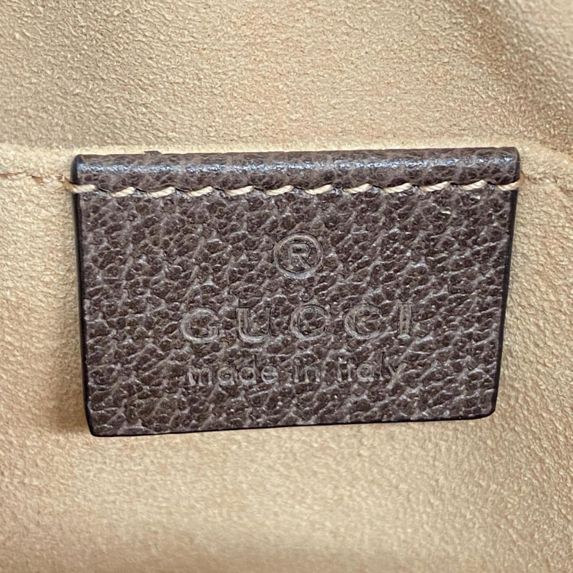 Gucci Ophidia, Brown, Canvas, shoulder