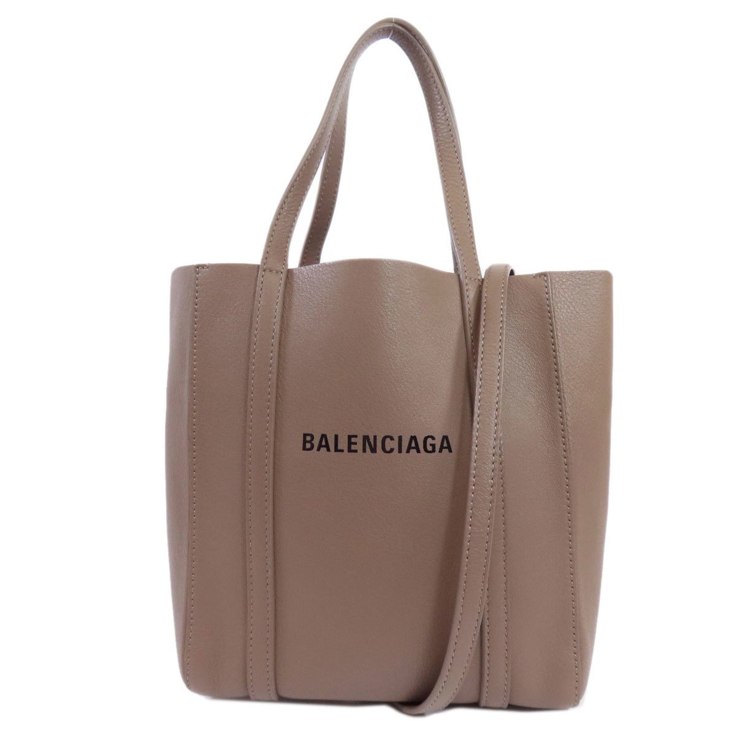 Balenciaga CABAS EVERYDAY MODÈLE XXS, Brown, Leather, shoulder