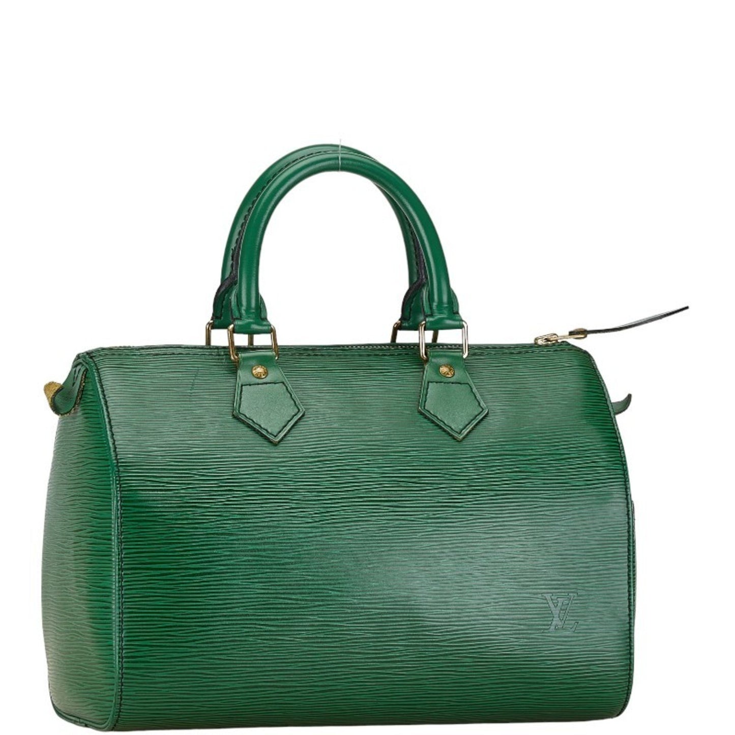 Louis Vuitton Speedy 30, Green, Leather, handbag