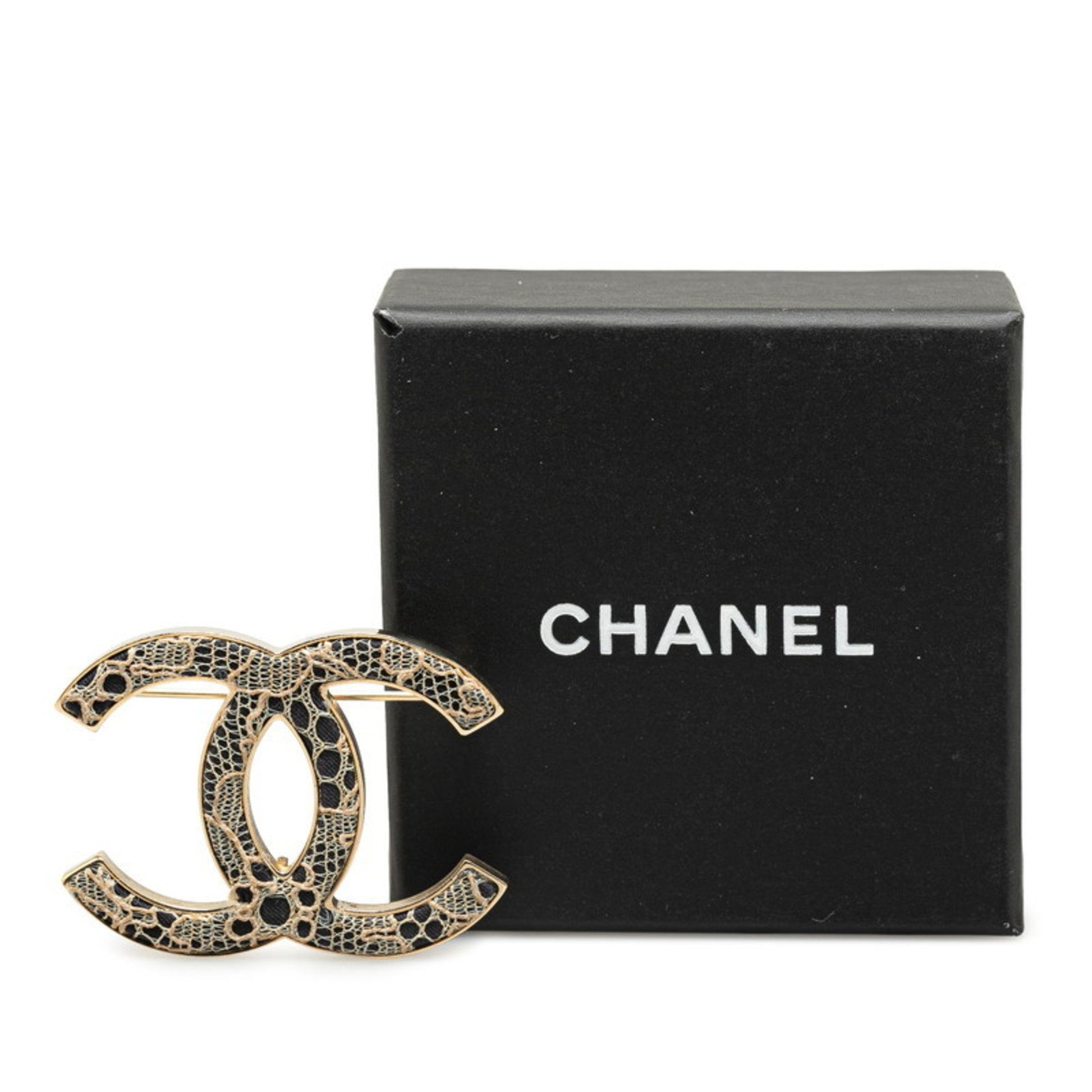 Chanel, Gold, Metal, brooch