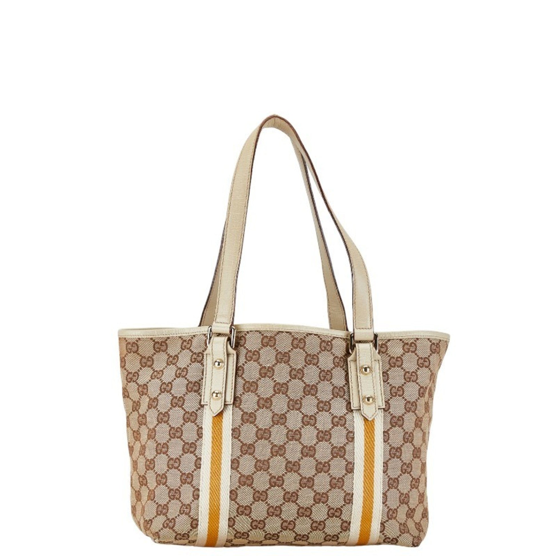 Gucci GG canvas, Beige, Canvas, tote