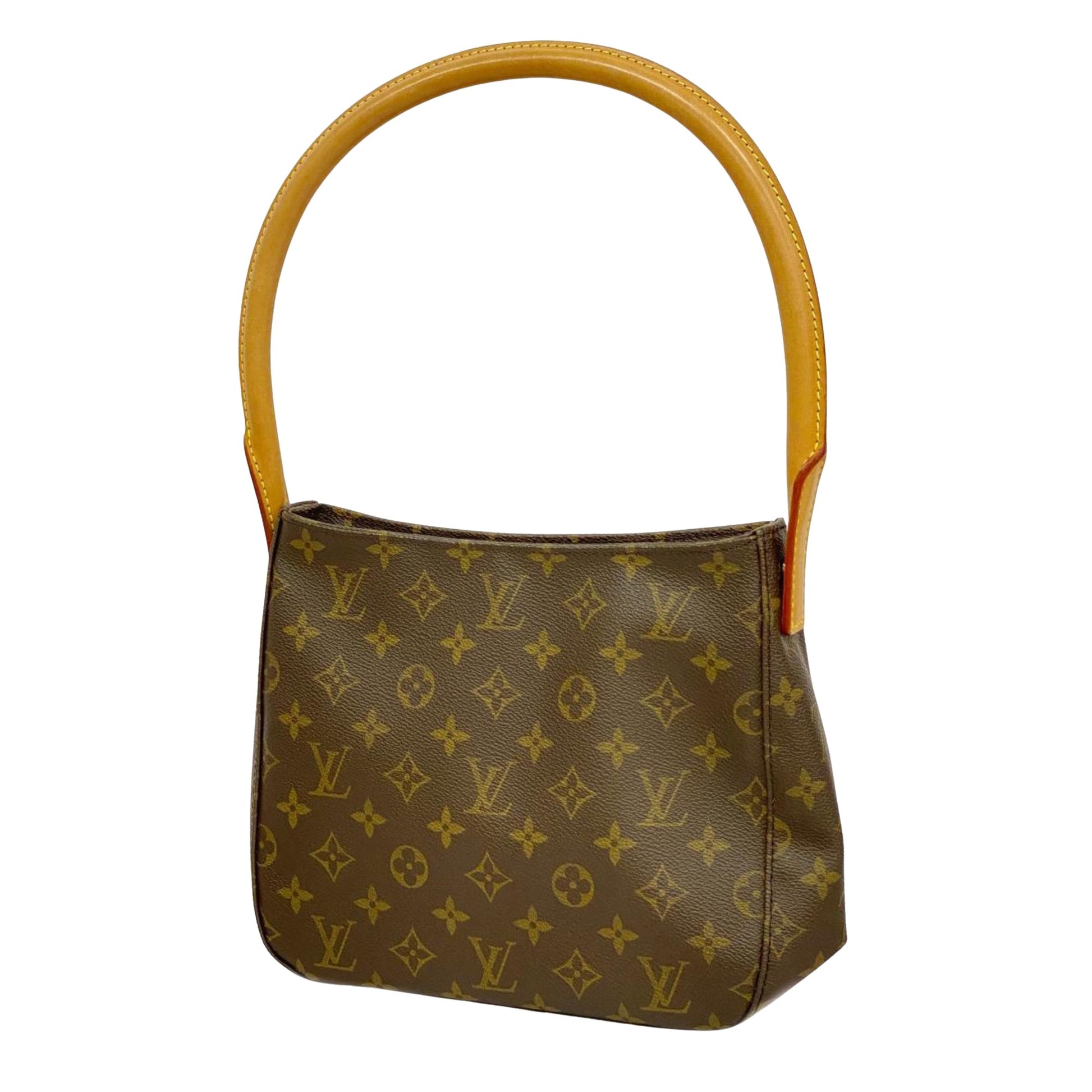 Louis Vuitton Looping MM, Brown, Canvas, shoulder