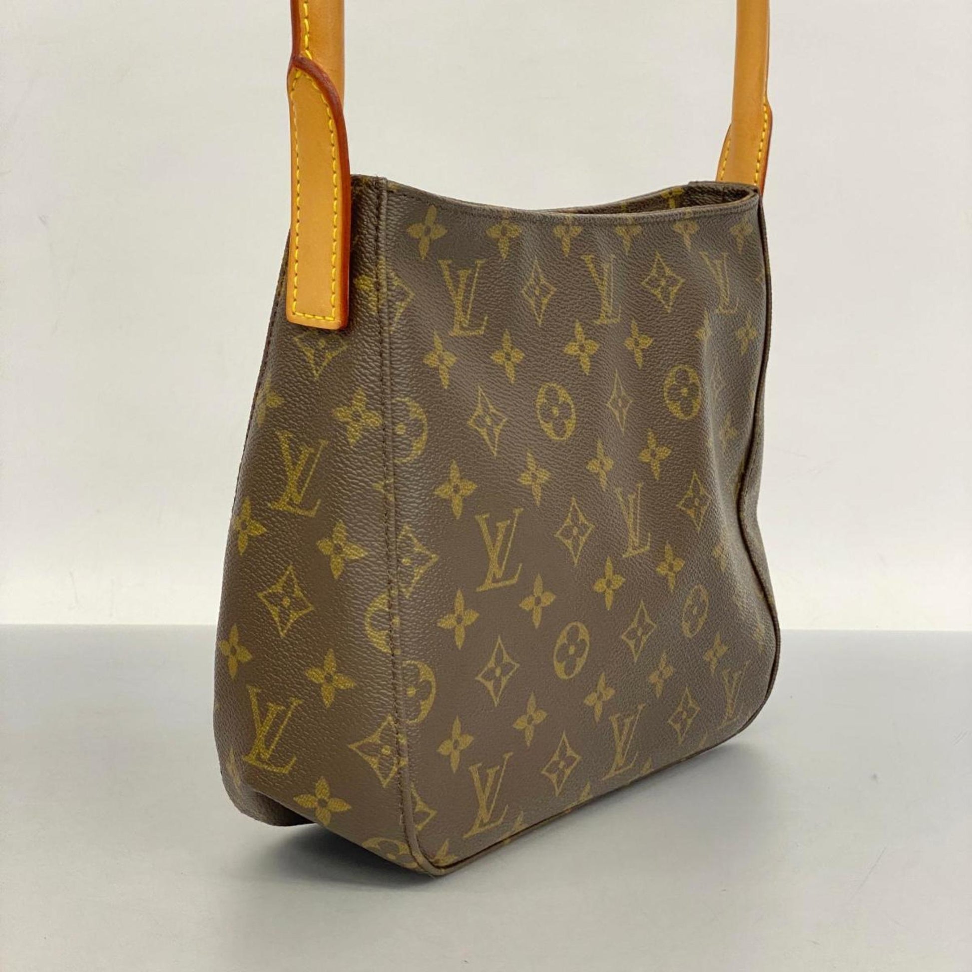 Louis Vuitton Looping MM, Brown, Canvas, shoulder