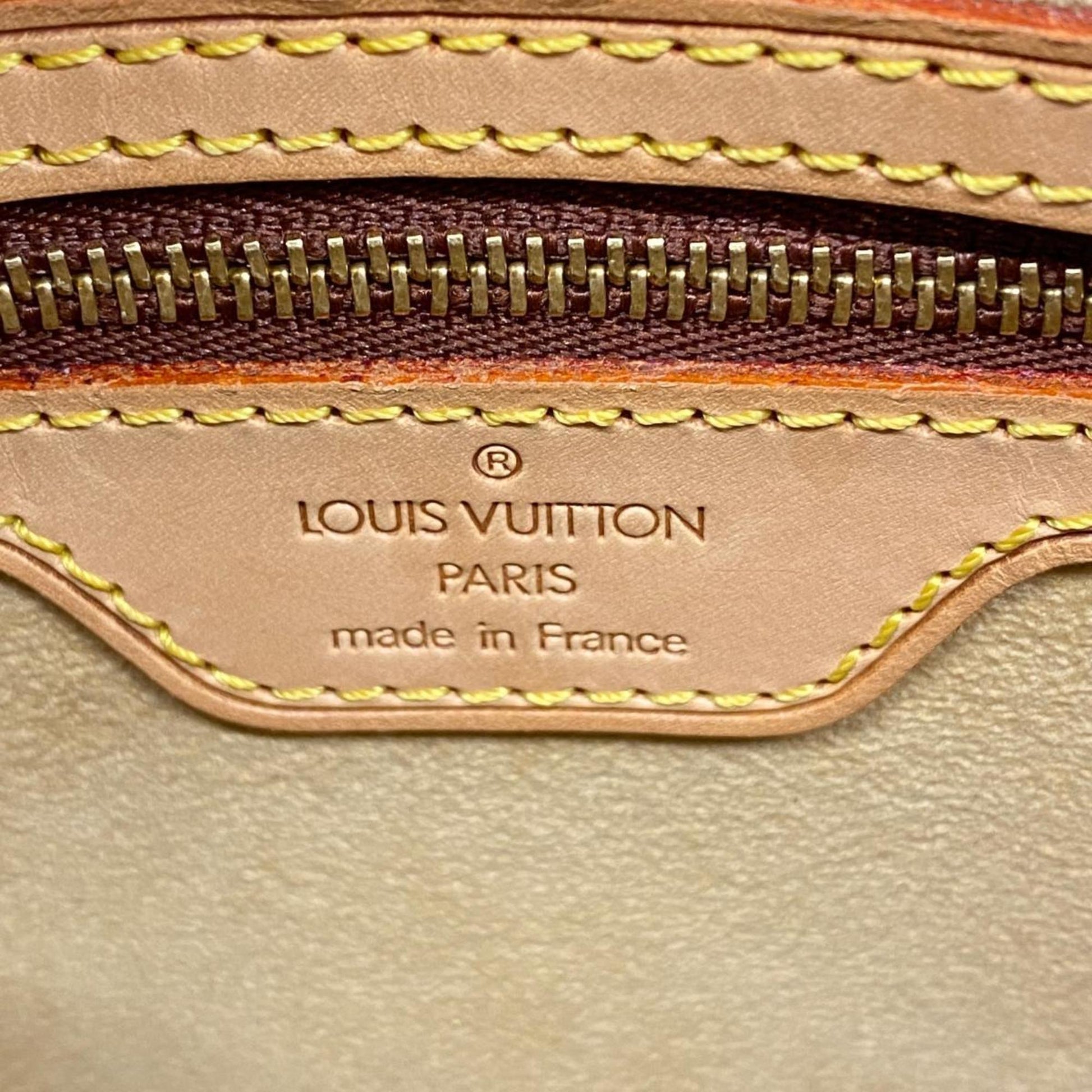 Louis Vuitton Looping MM, Brown, Canvas, shoulder