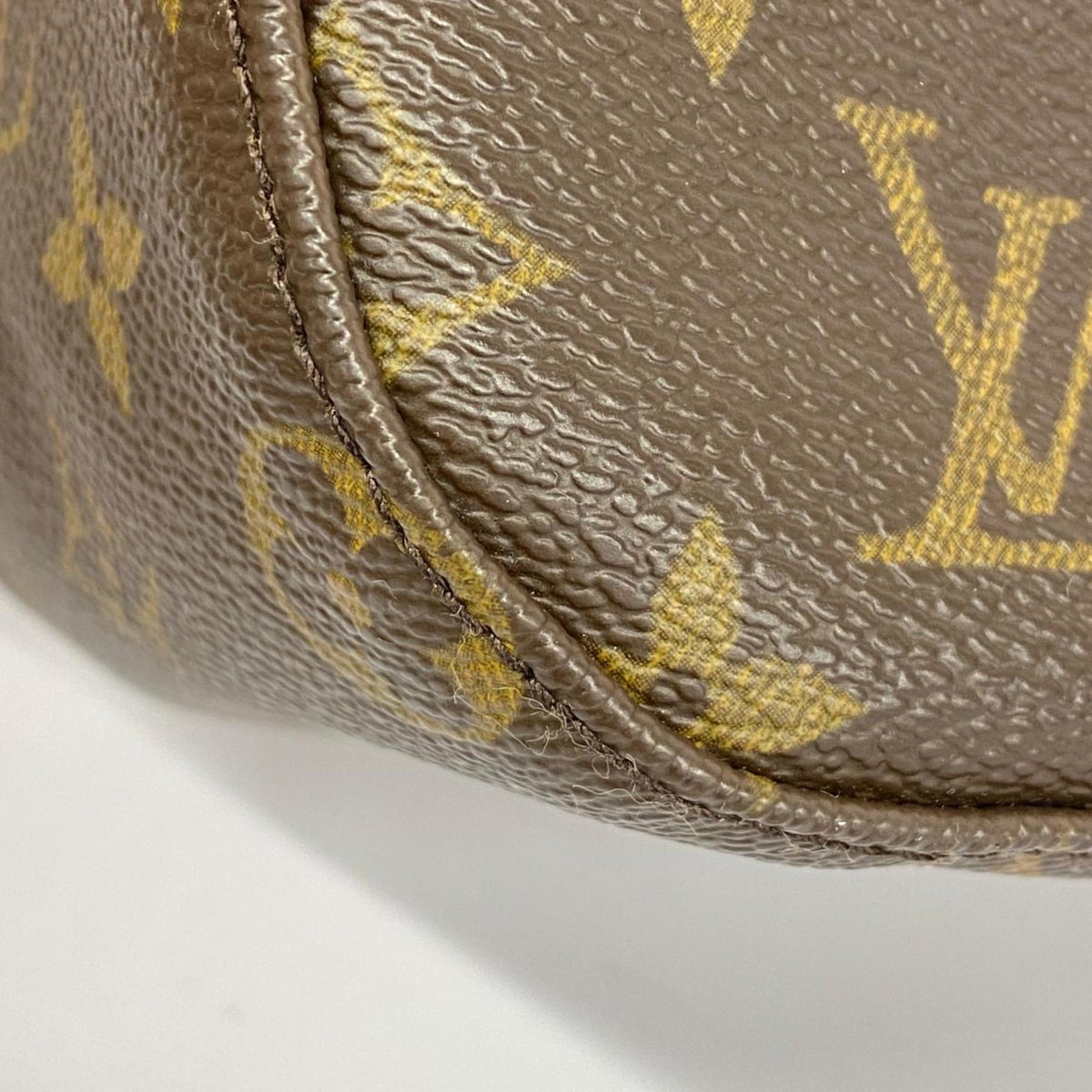 Louis Vuitton Looping MM, Brown, Canvas, shoulder